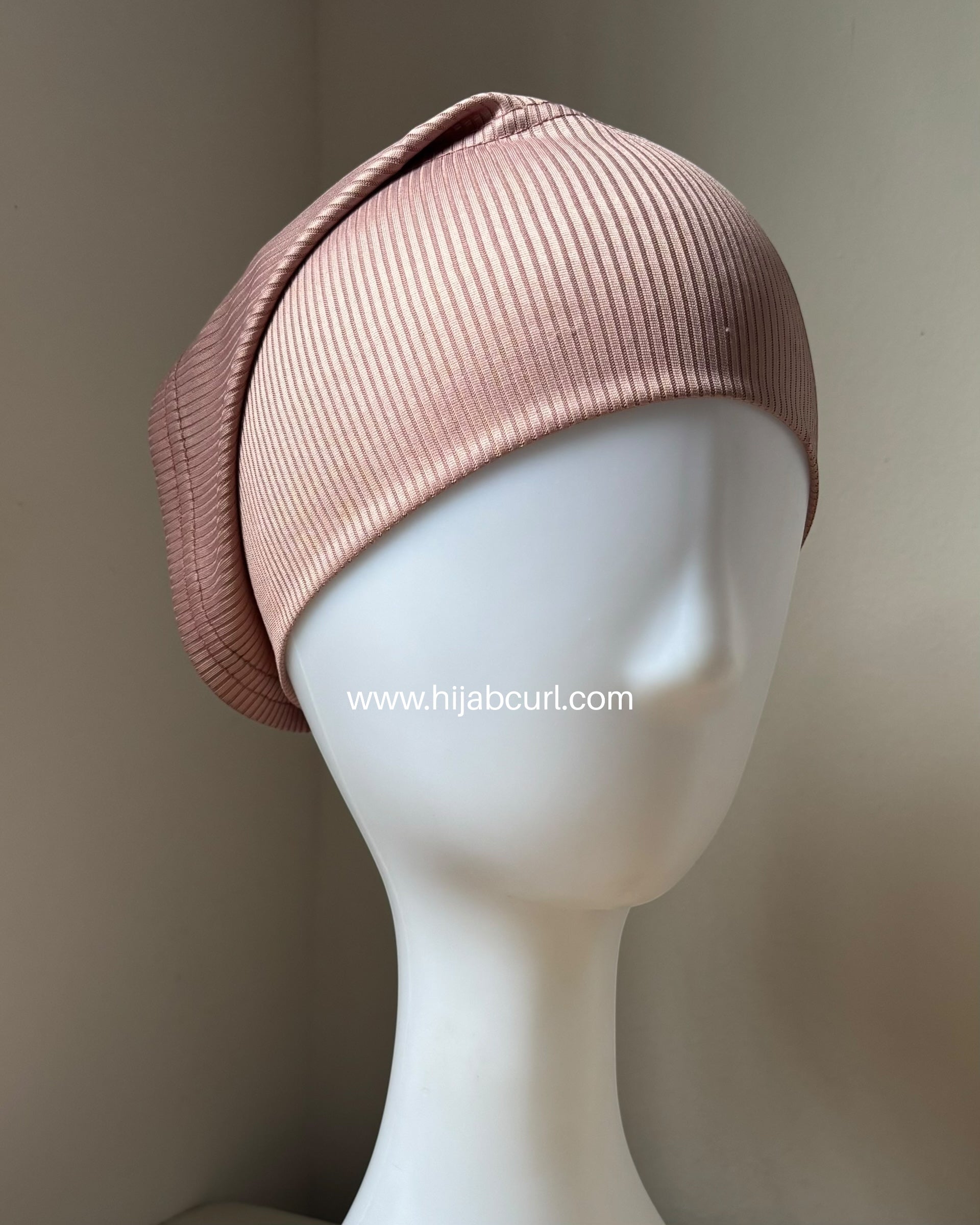 Ribbed jersey hijab cap