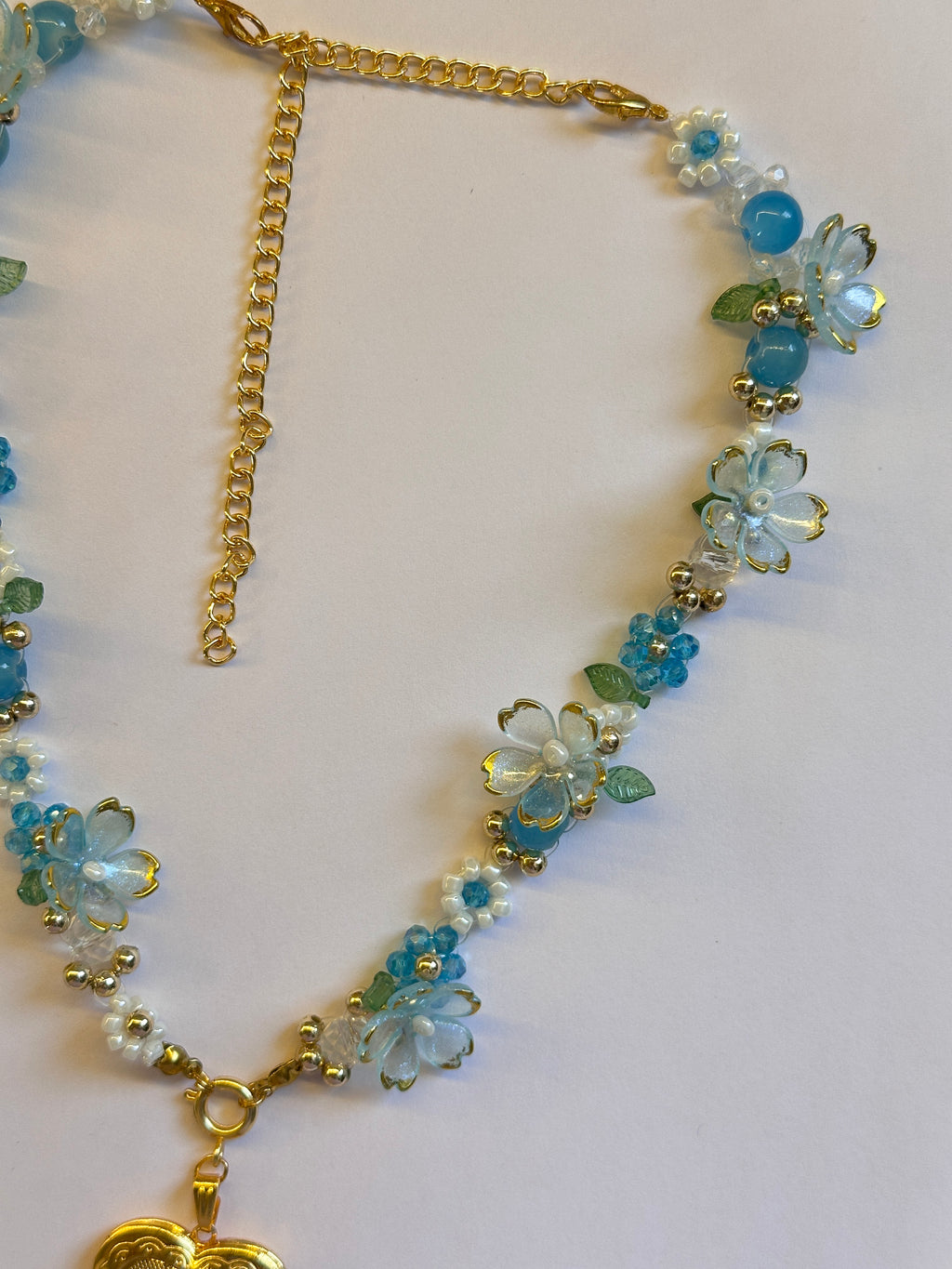 Beaded flower necklace