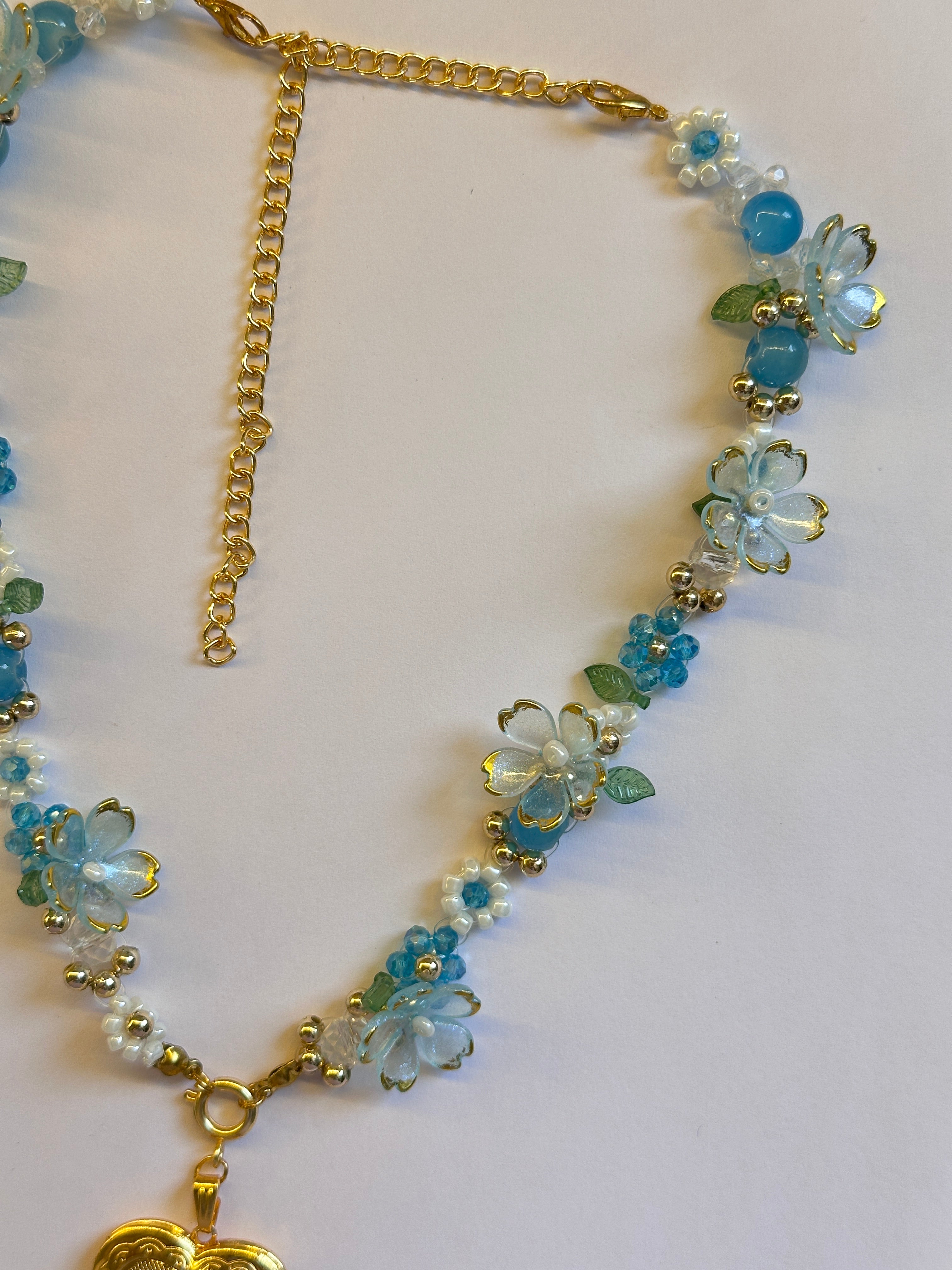 Beaded flower necklace