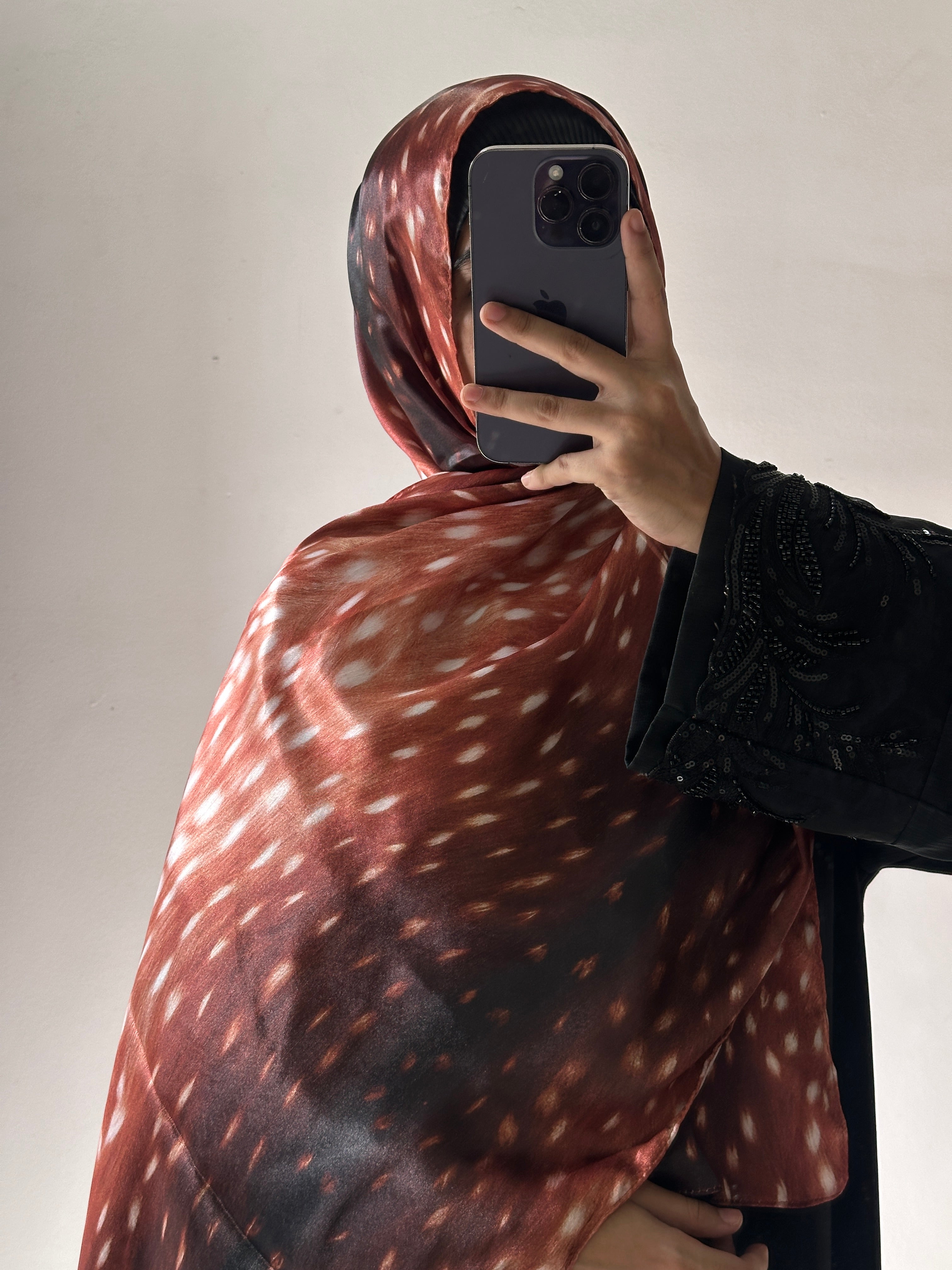 Animal Printed Satin Hijab