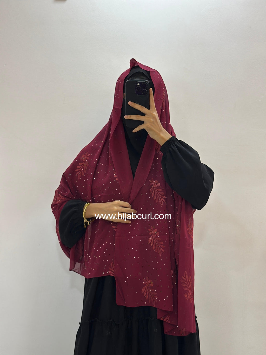 Premium Chiffon Embroidered Hijab