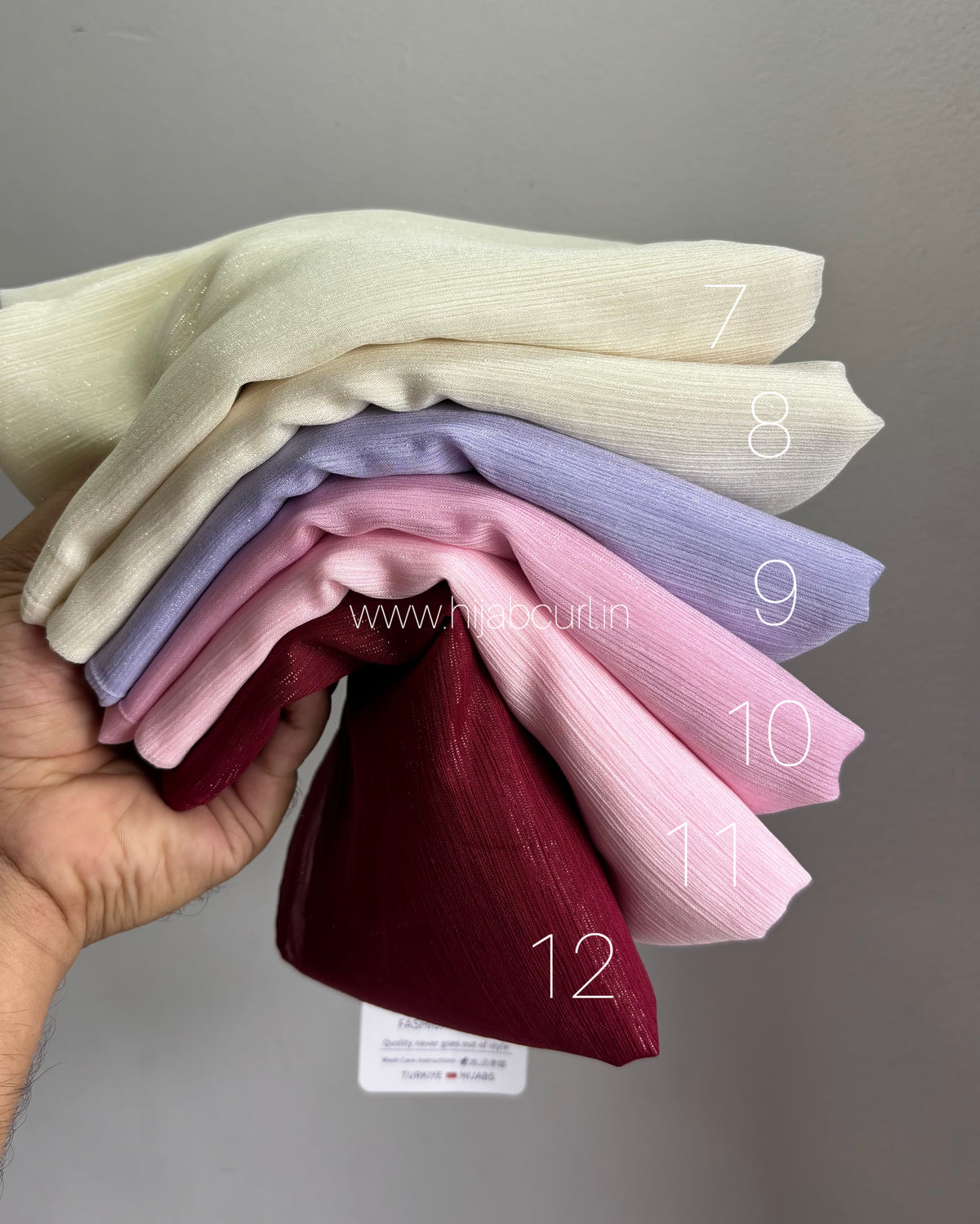 Georgette shimmer hijab