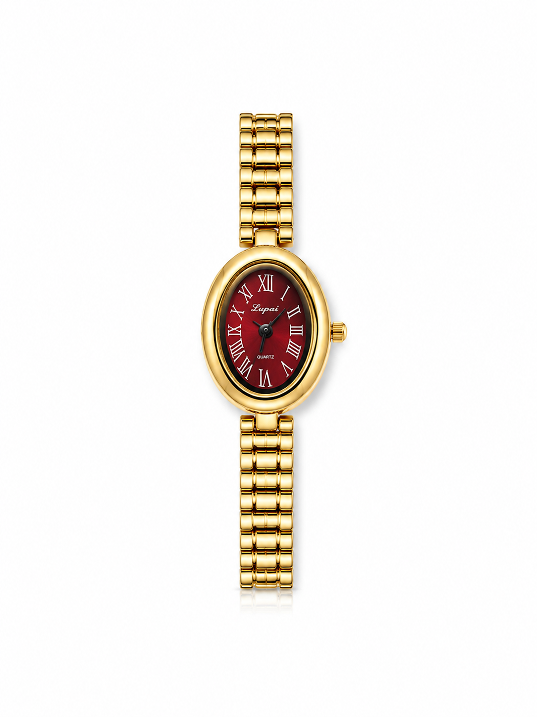Maroon vintage watch