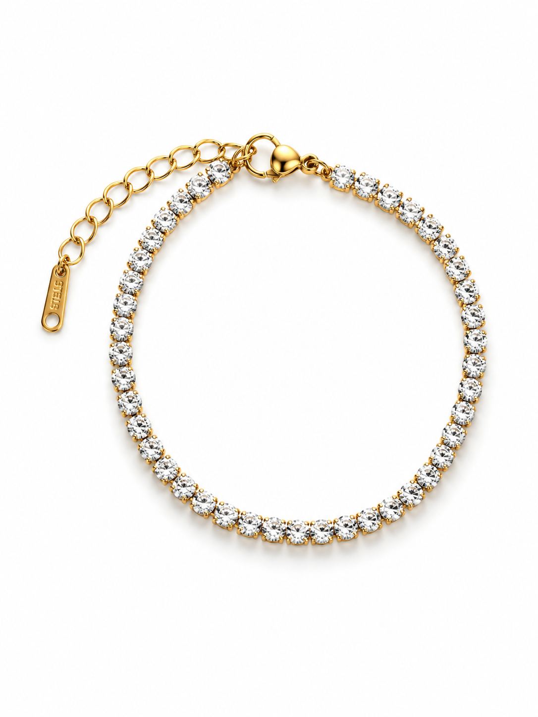 White rhinestone bracelet
