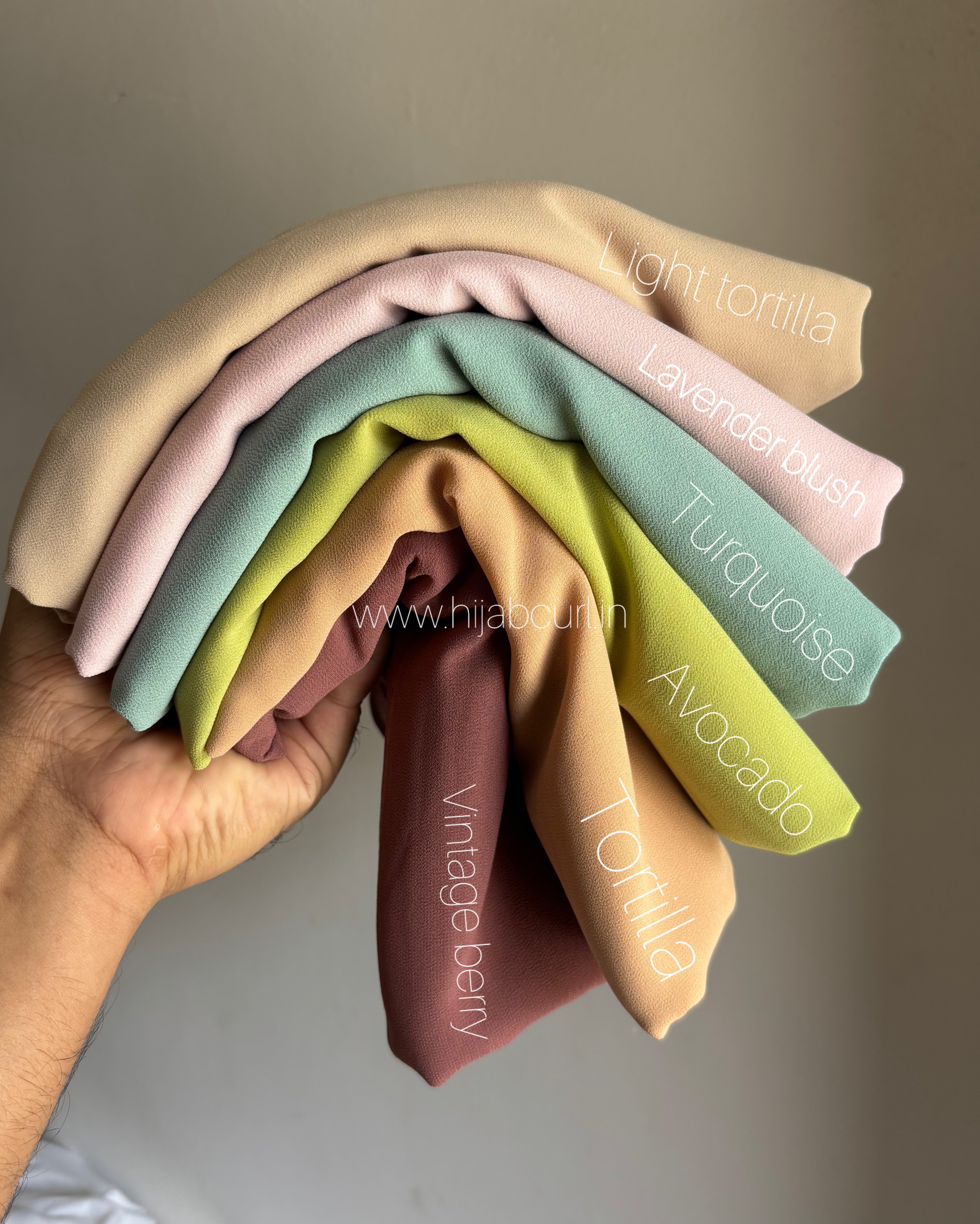 Heavy Malaysian Chiffon Hijab - 2 Meter Length