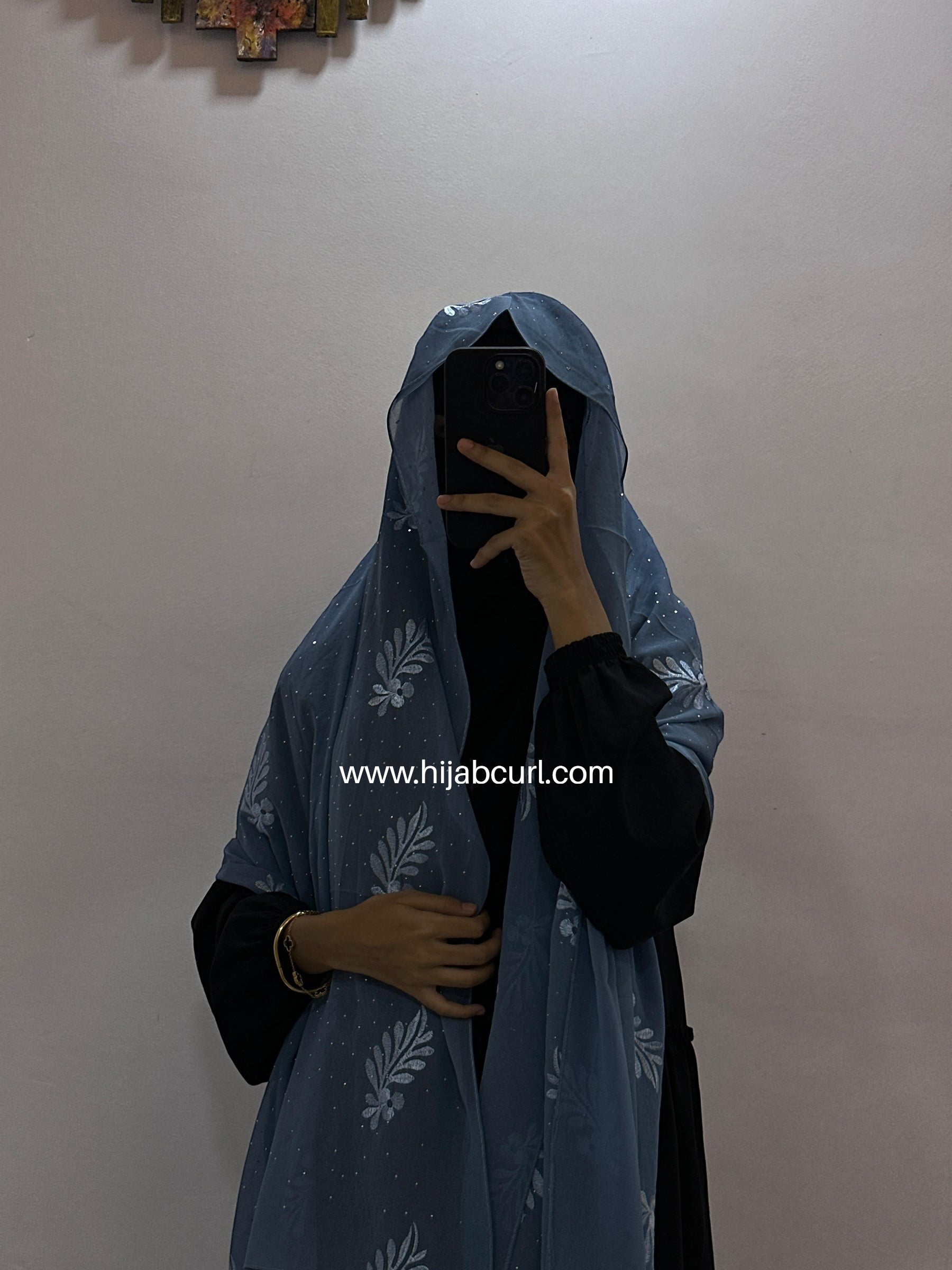 Premium Chiffon Embroidered Hijab