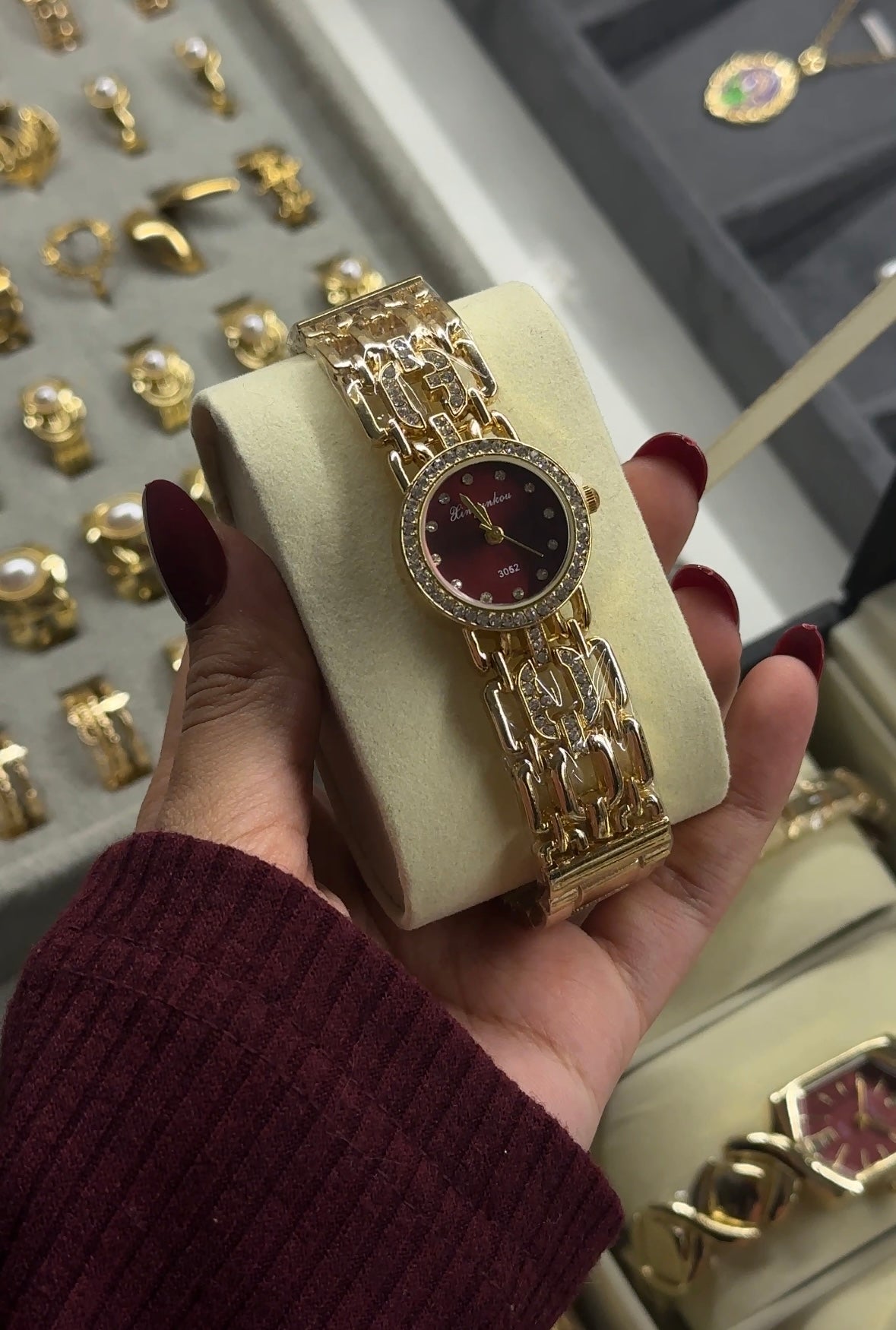 Cherry red Vintage watch