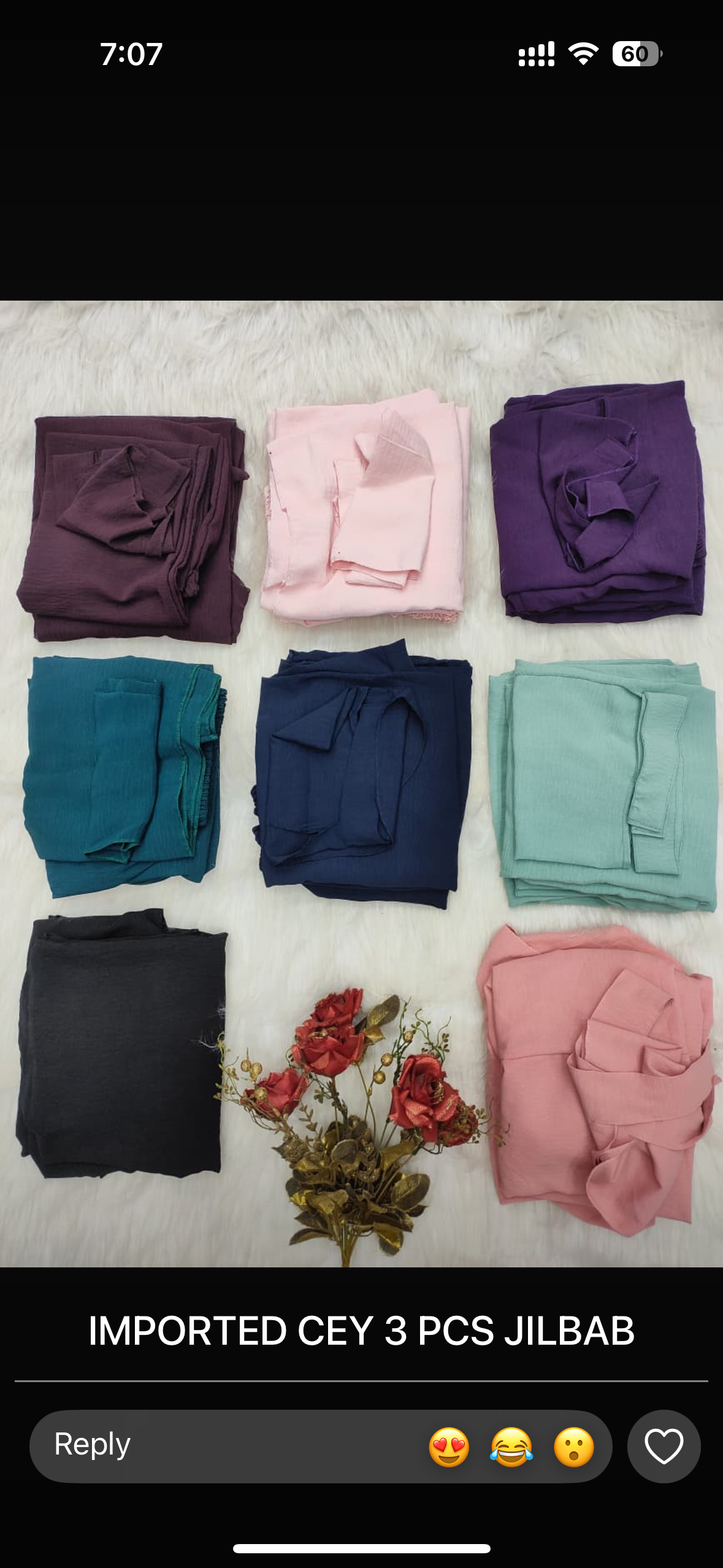 Imported Lycra Jilbab - Same color Niqab Included