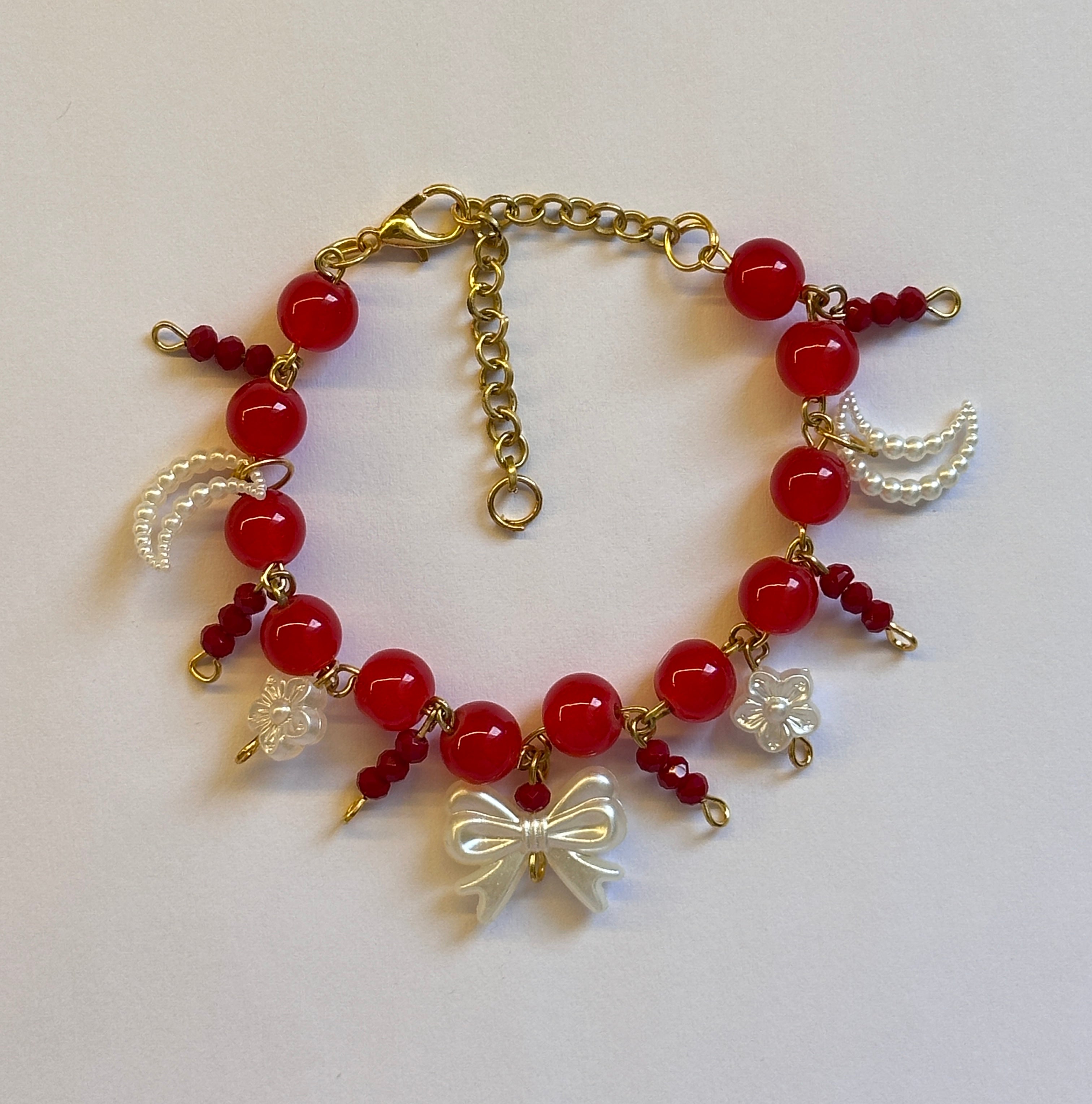 Red charm bracelet