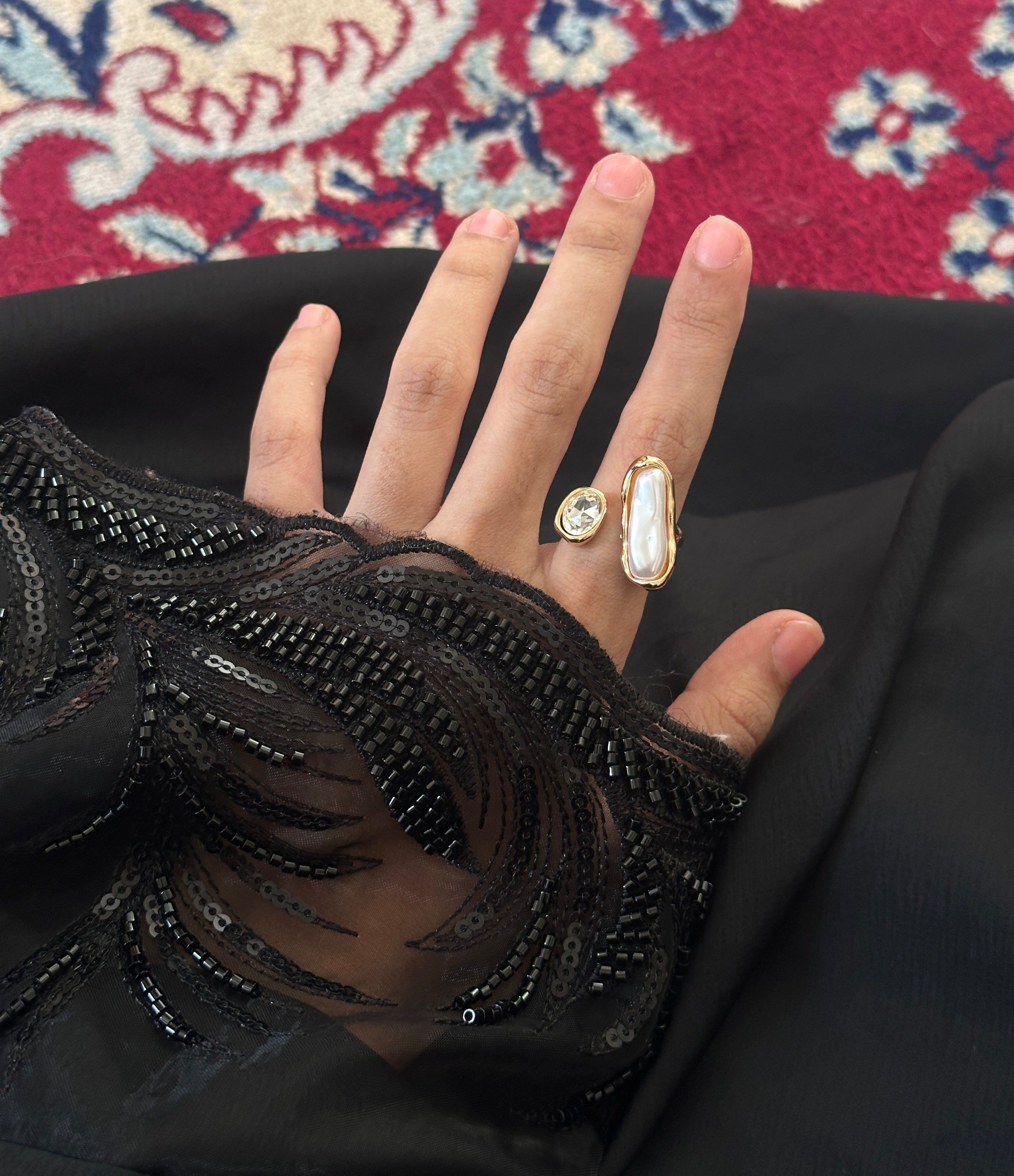 Big pearl ring