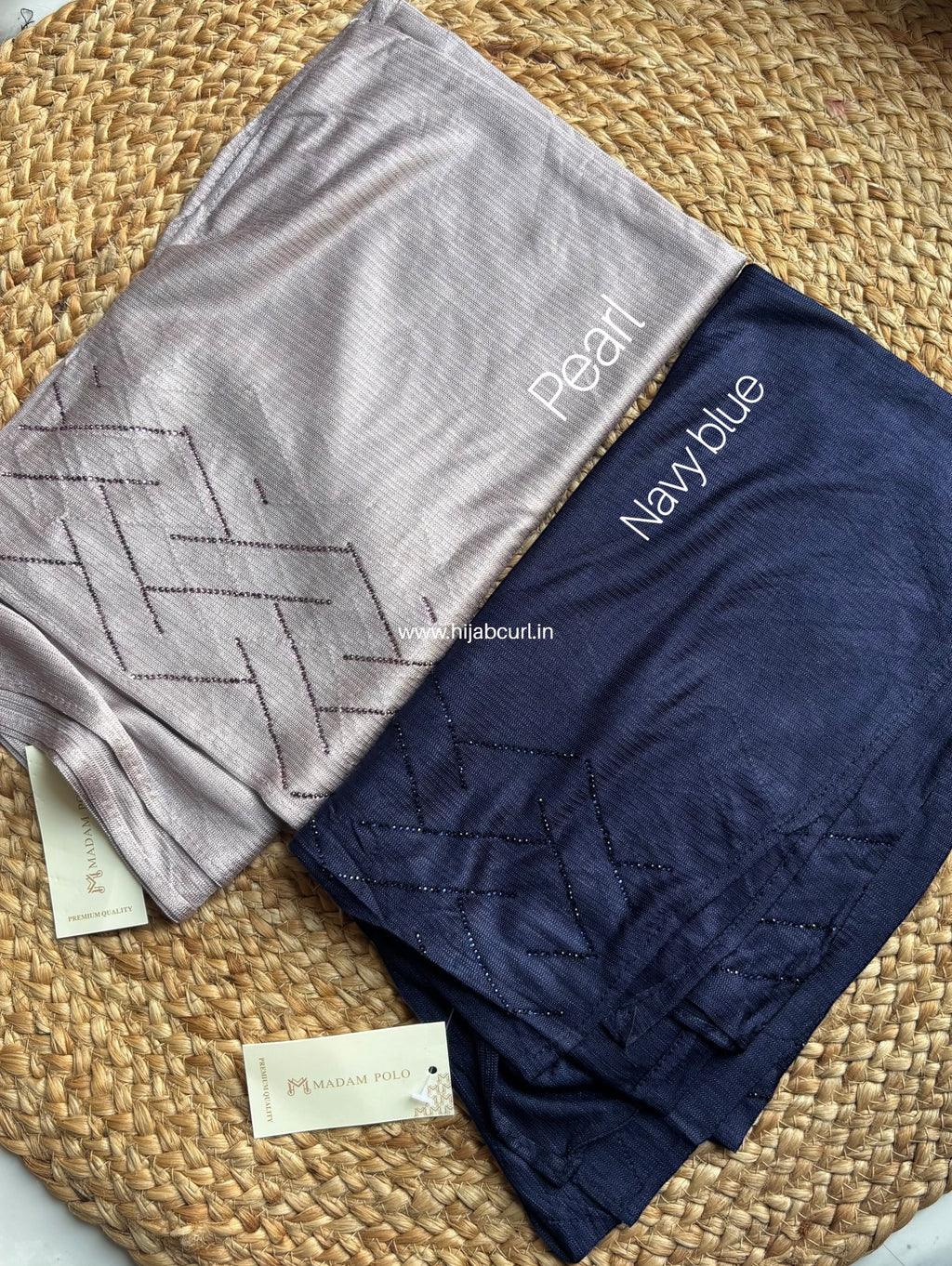 Jersey Hijab - Border Stone Work