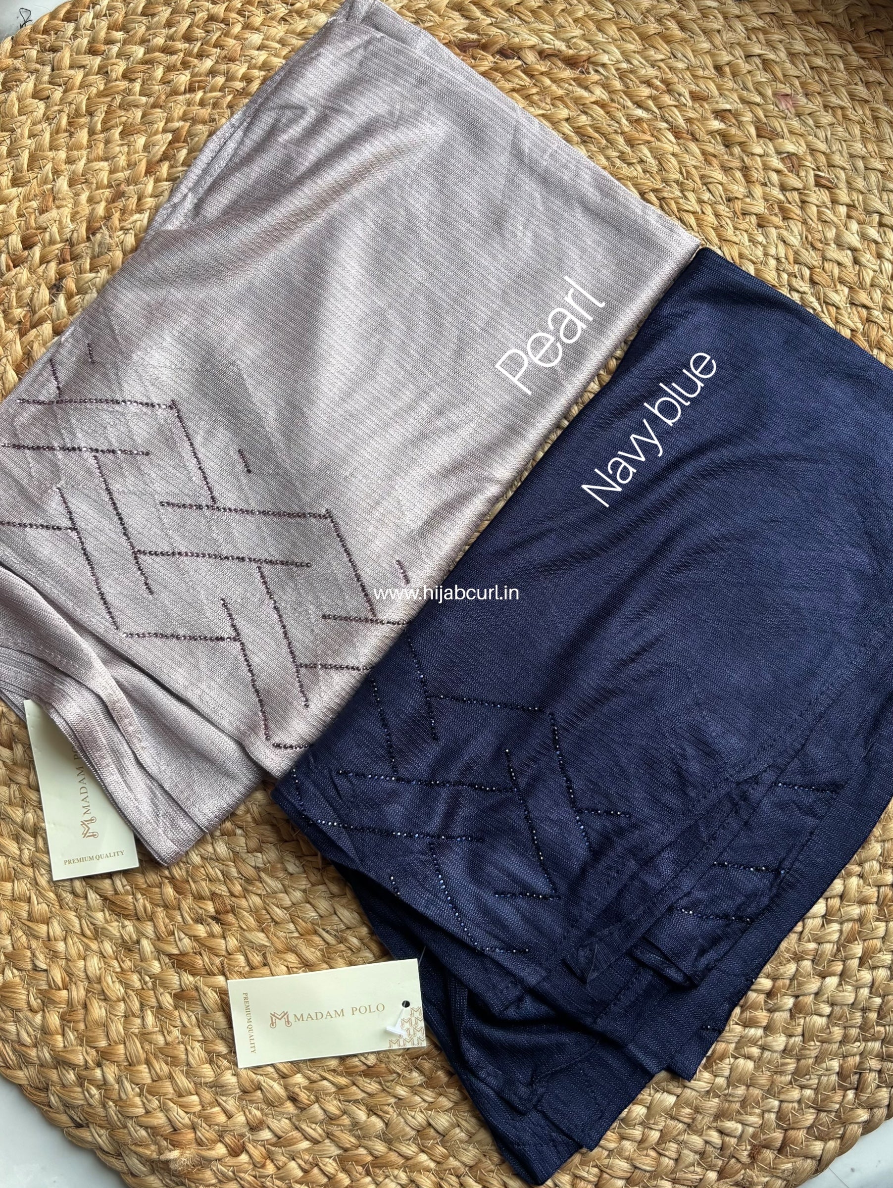 Jersey Hijab - Border Stone Work