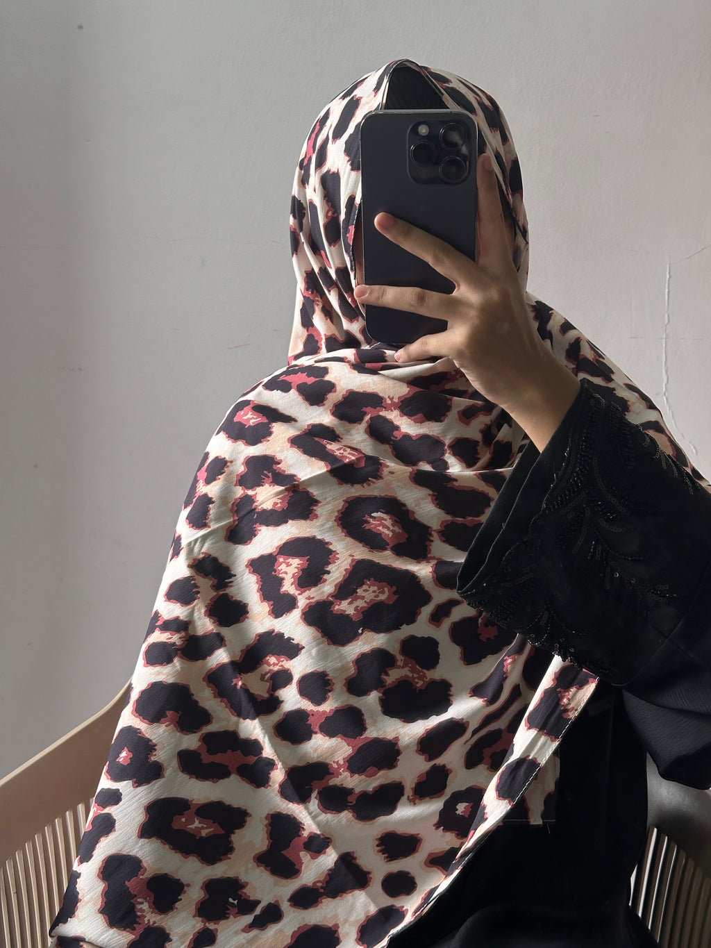 Leopard Printed Istanbul Cotton Hijab