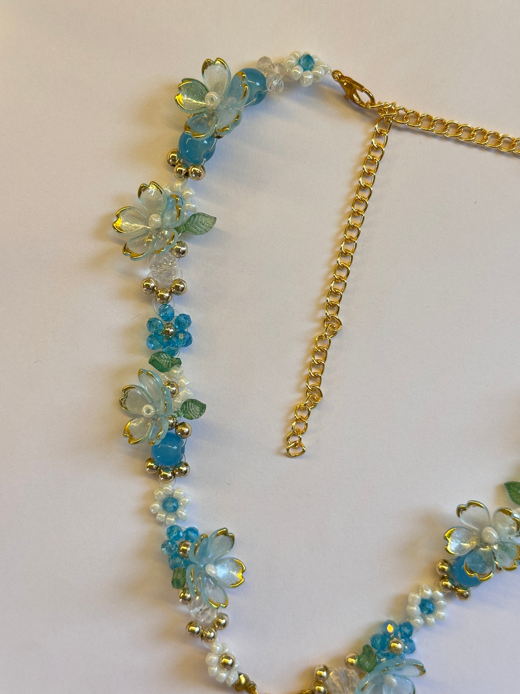 Beaded flower necklace