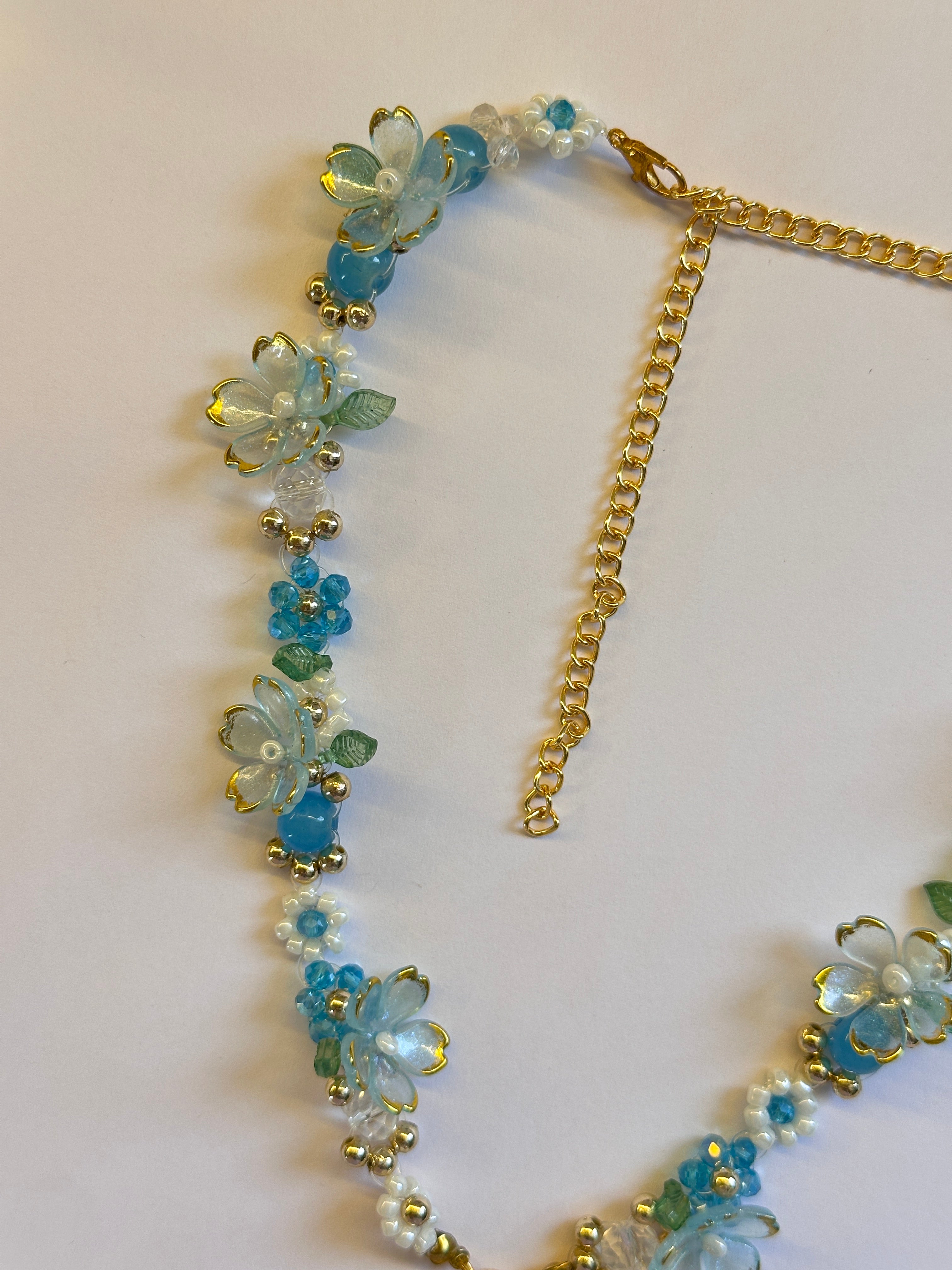 Beaded flower necklace
