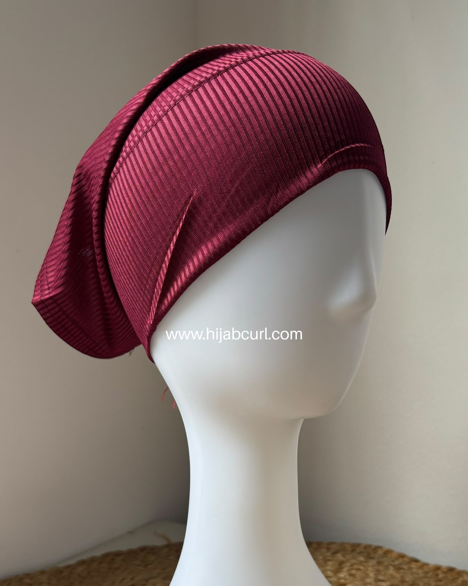 Ribbed jersey hijab cap