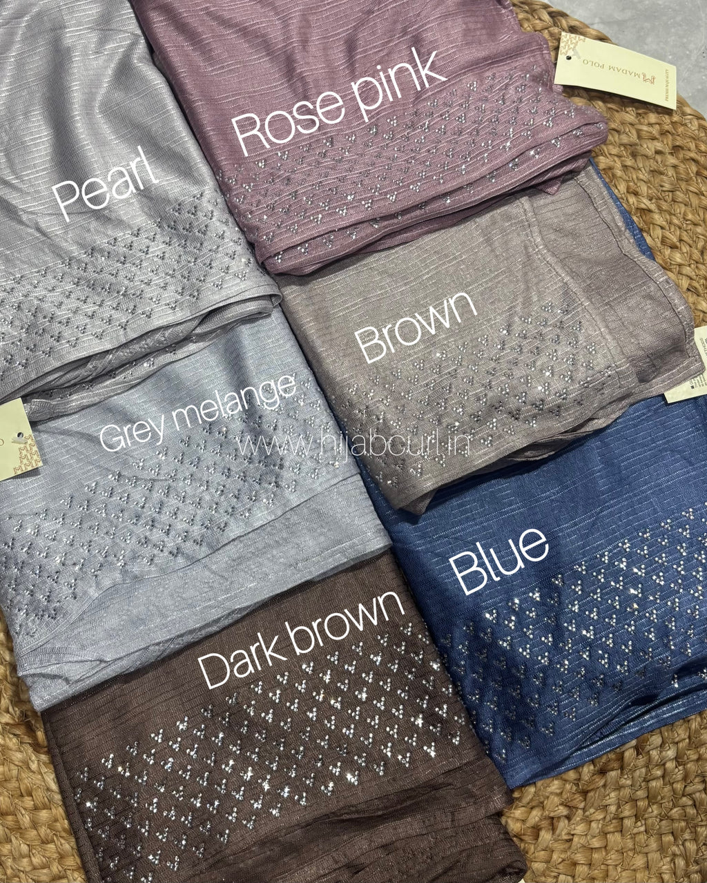 Jersey Hijab - Border Stone Work