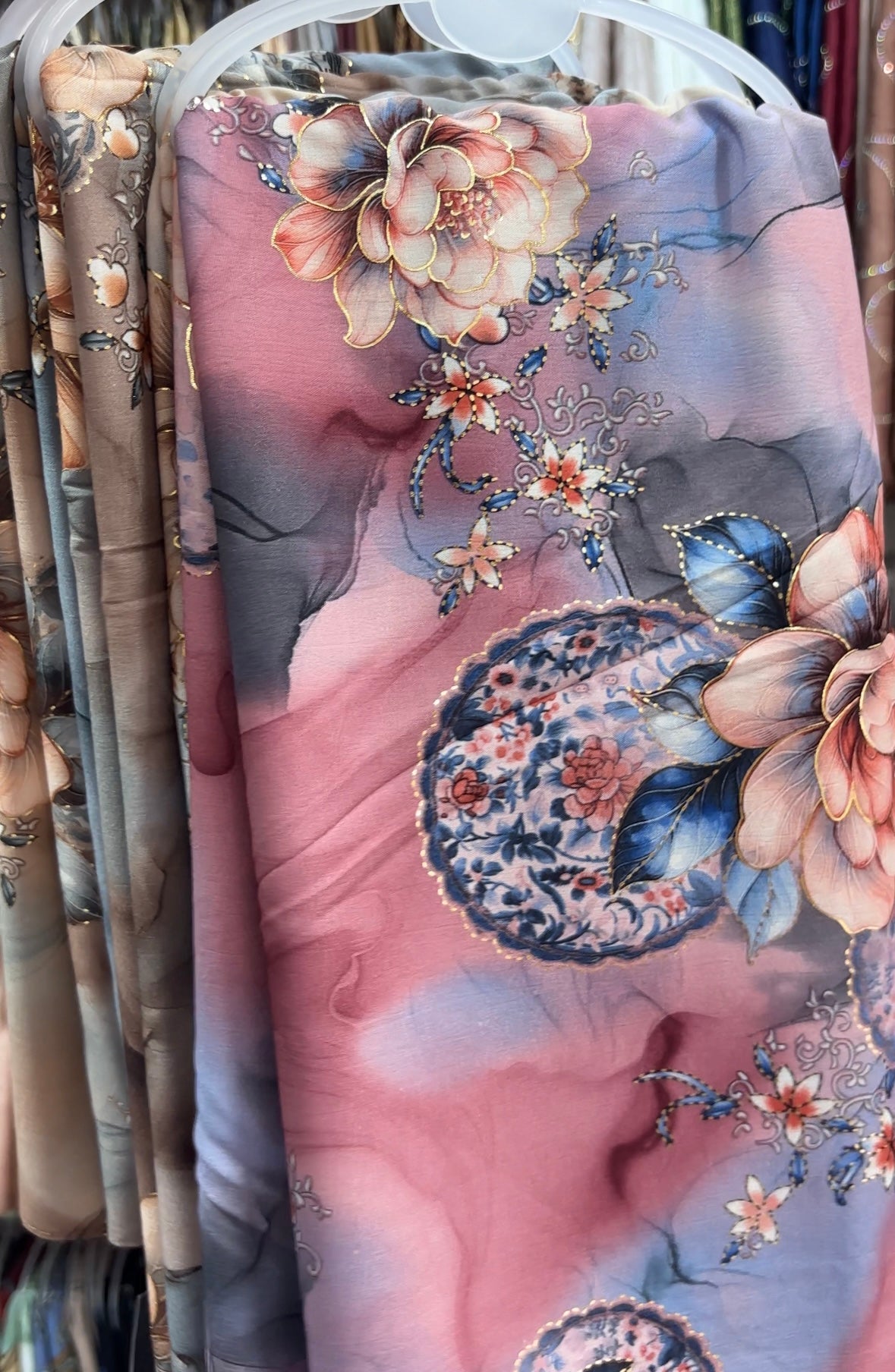 Istanbul cotton floral print hijab
