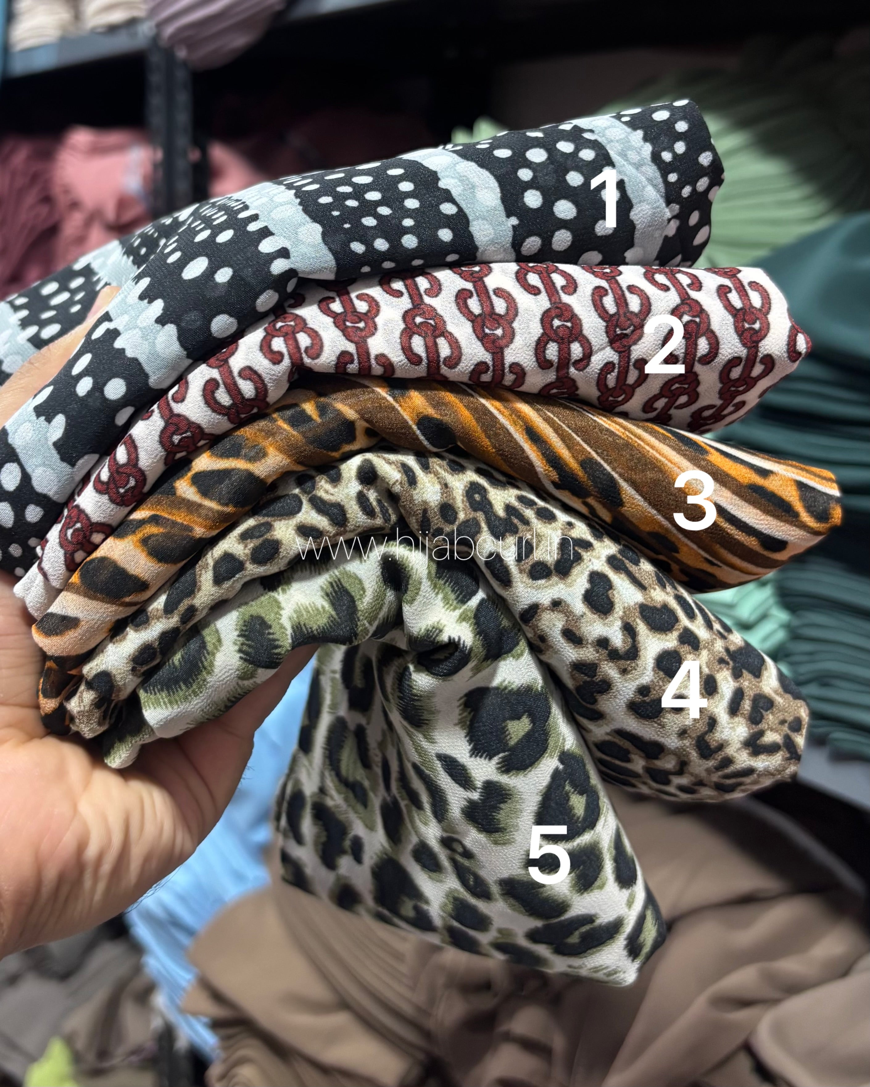 Premium printed heavy georgette hijab