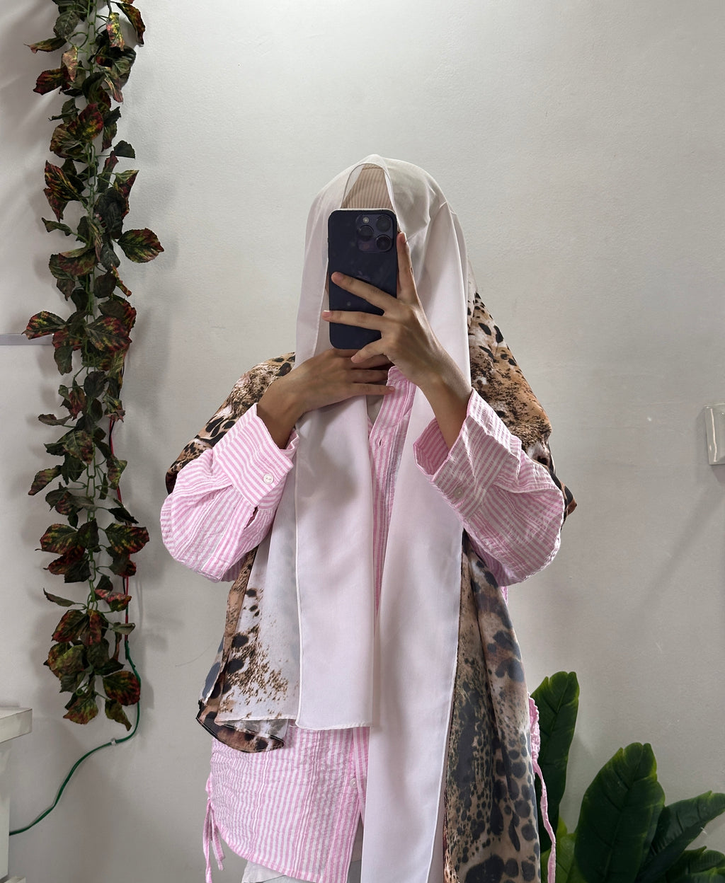 Animal Print Georgette Hijab