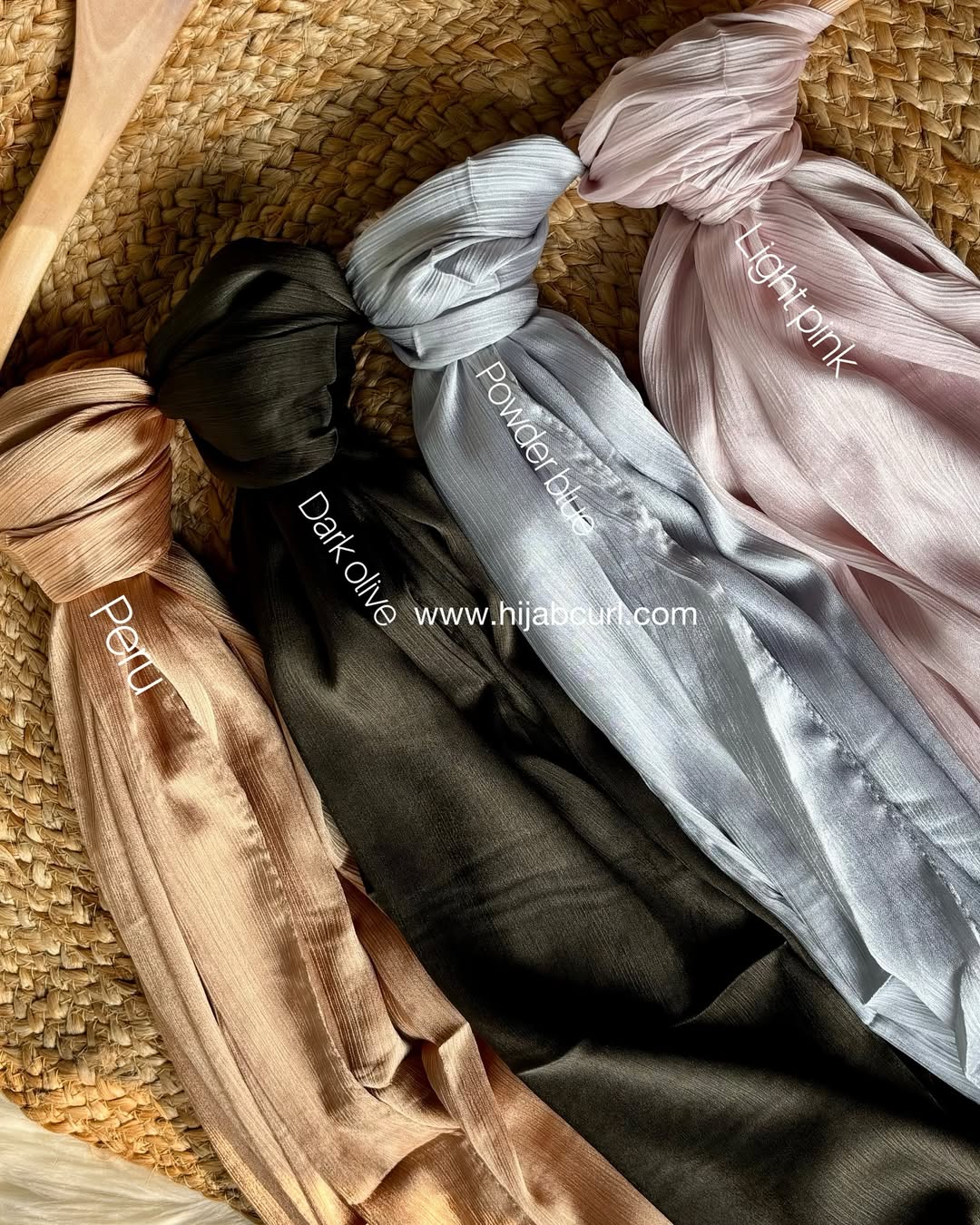 Muna Satin - Crinkled Satin Hijab