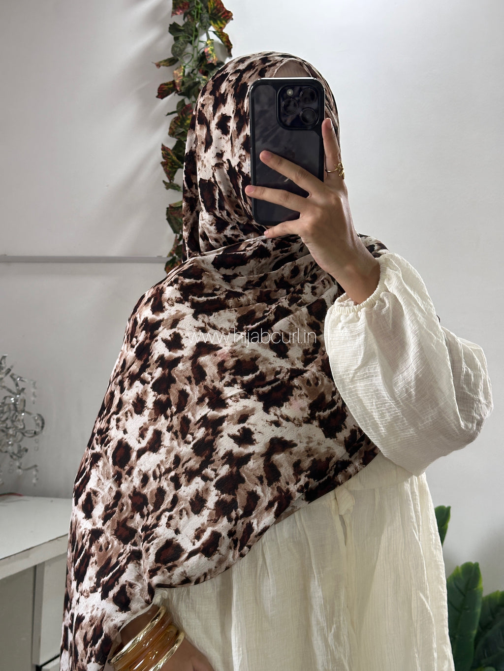 Modal Leopard Print Hijab