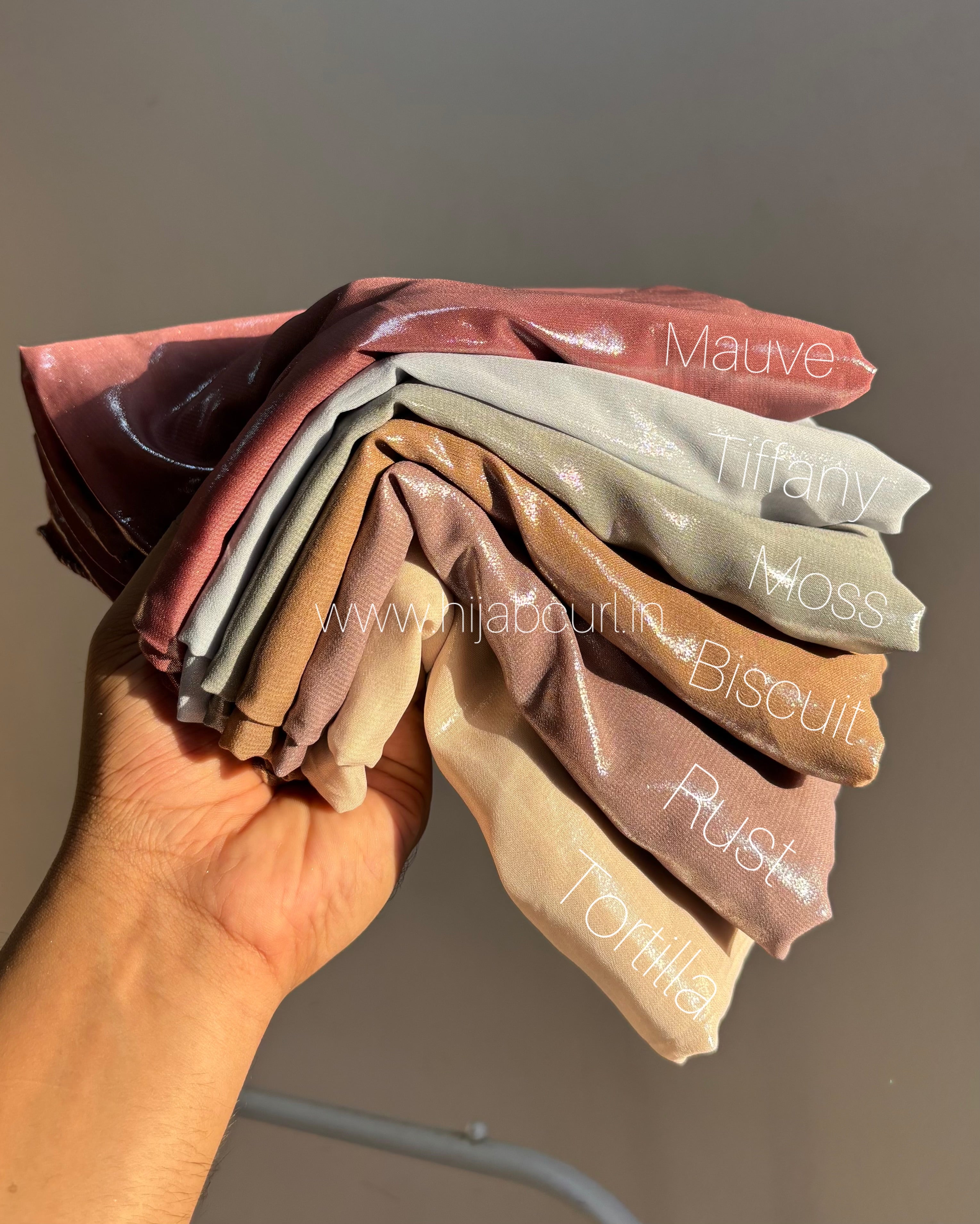 Premium georgette shimmer hijab