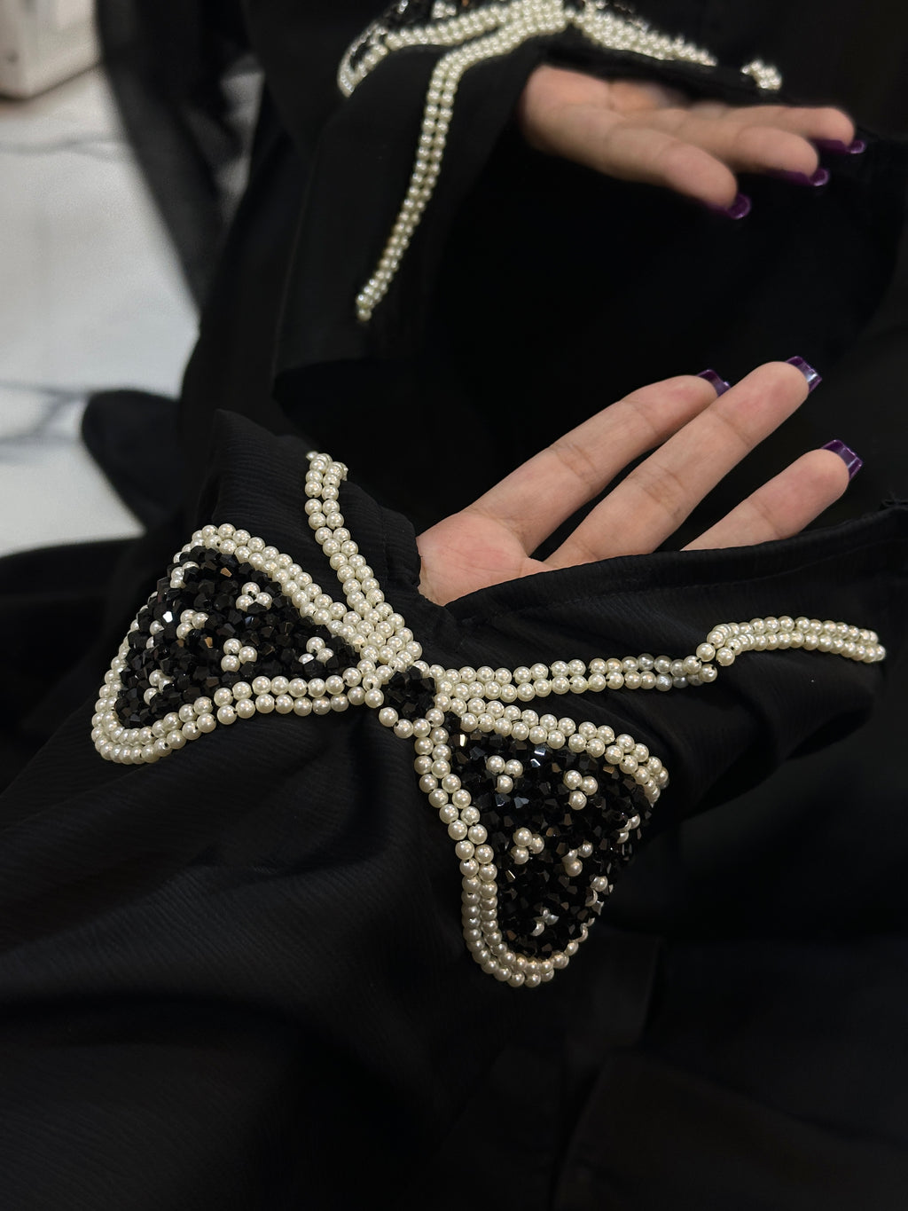 Luxurious Bow Abaya - Perfect For Party Wear