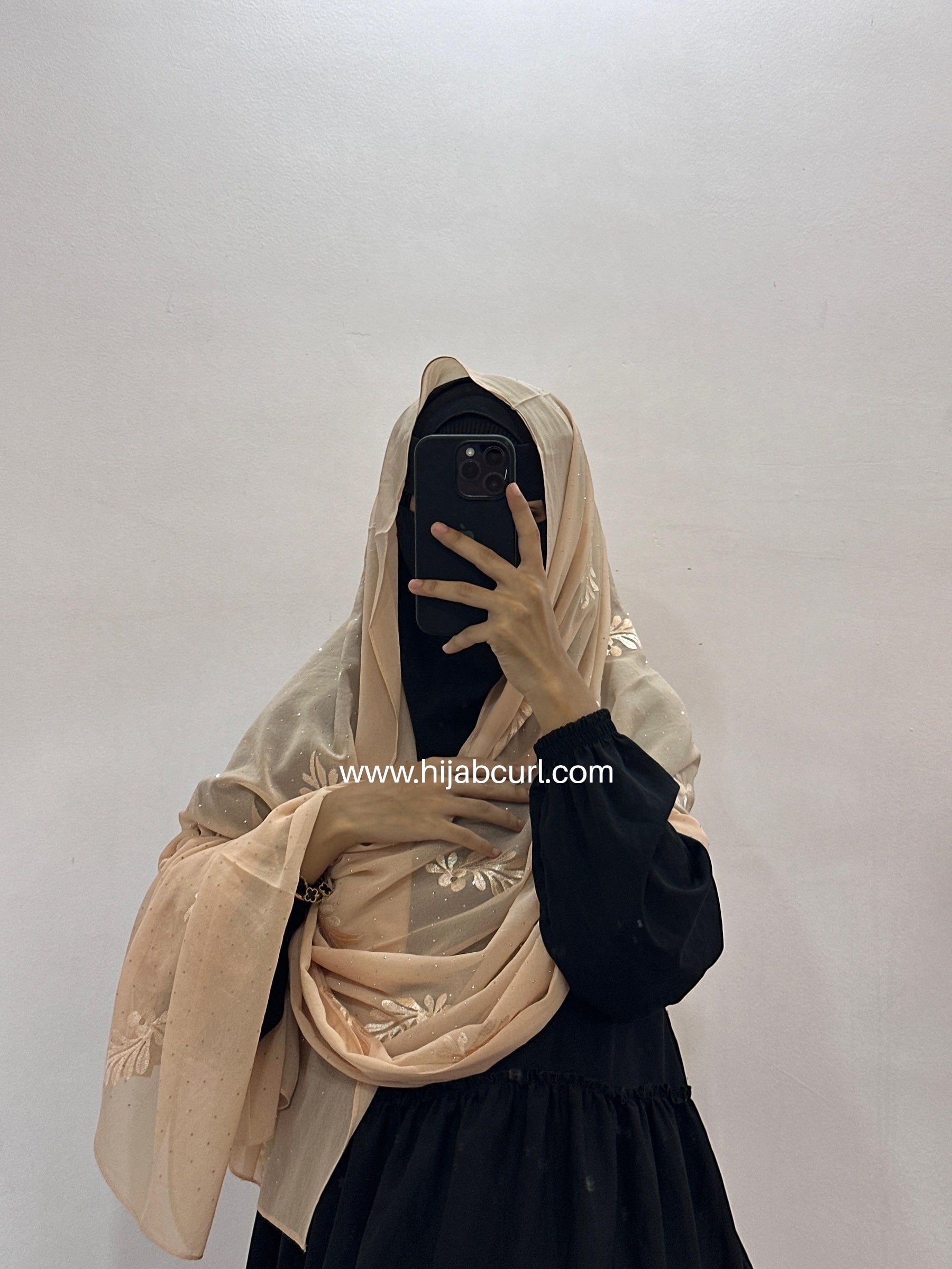 Premium Chiffon Embroidered Hijab