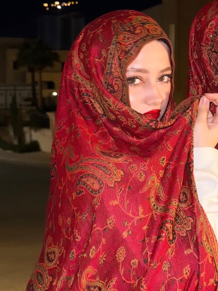 Luxury pashmina shawl - Red
