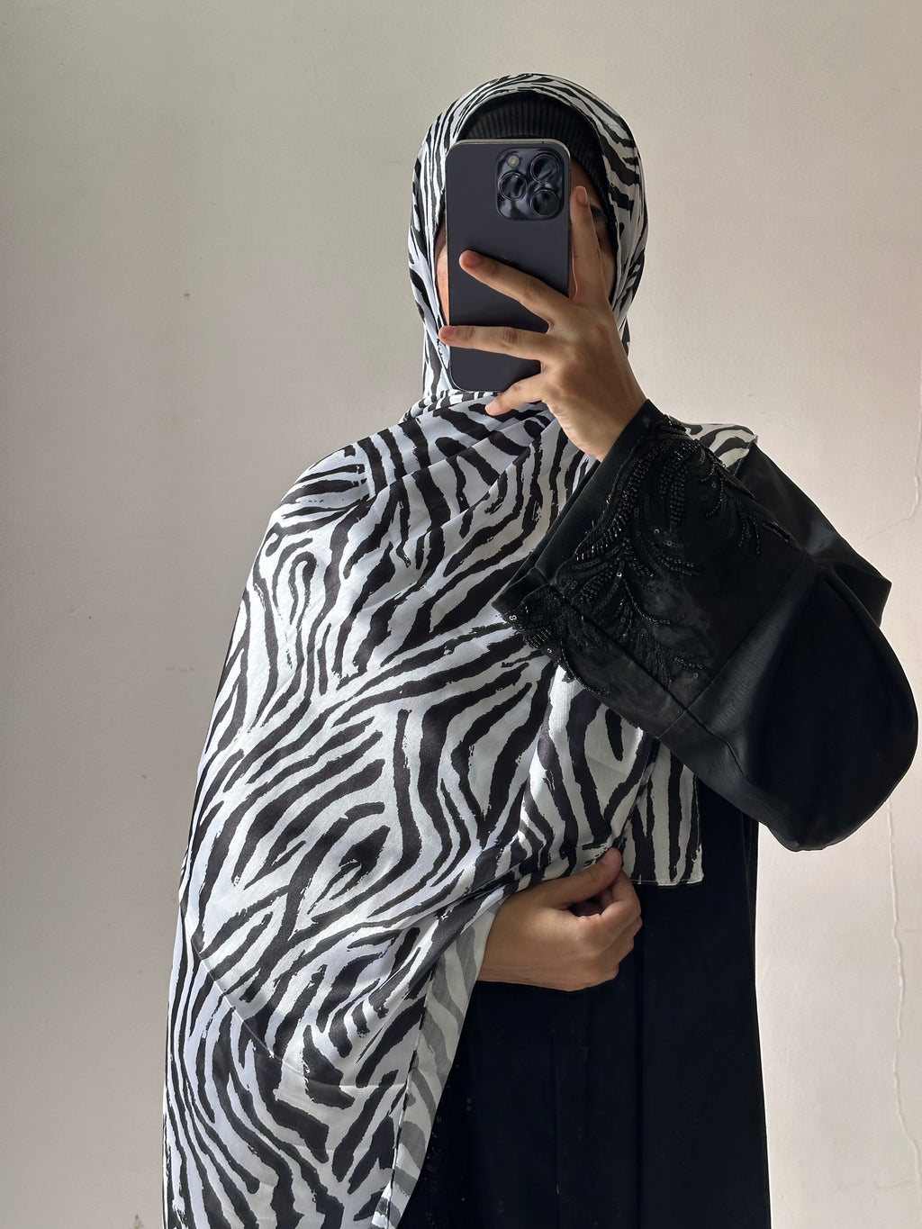 Animal Printed Satin Hijab