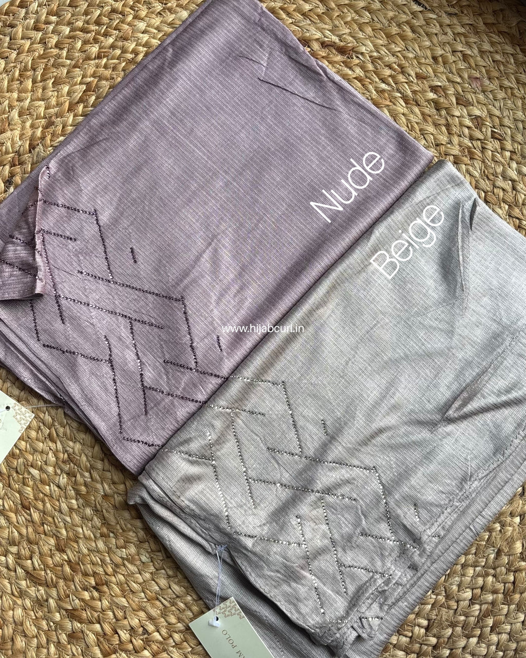 Jersey Hijab - Border Stone Work