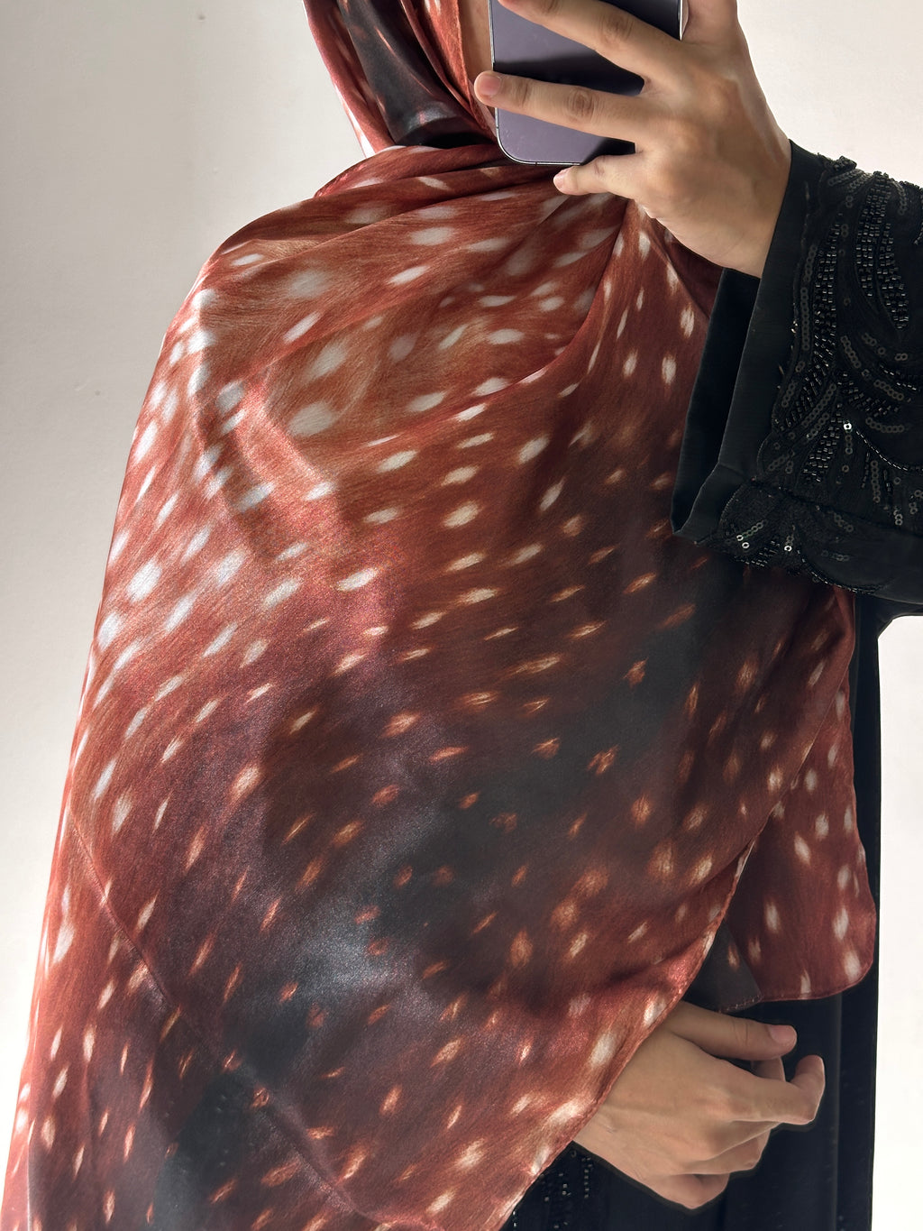 Animal Printed Satin Hijab