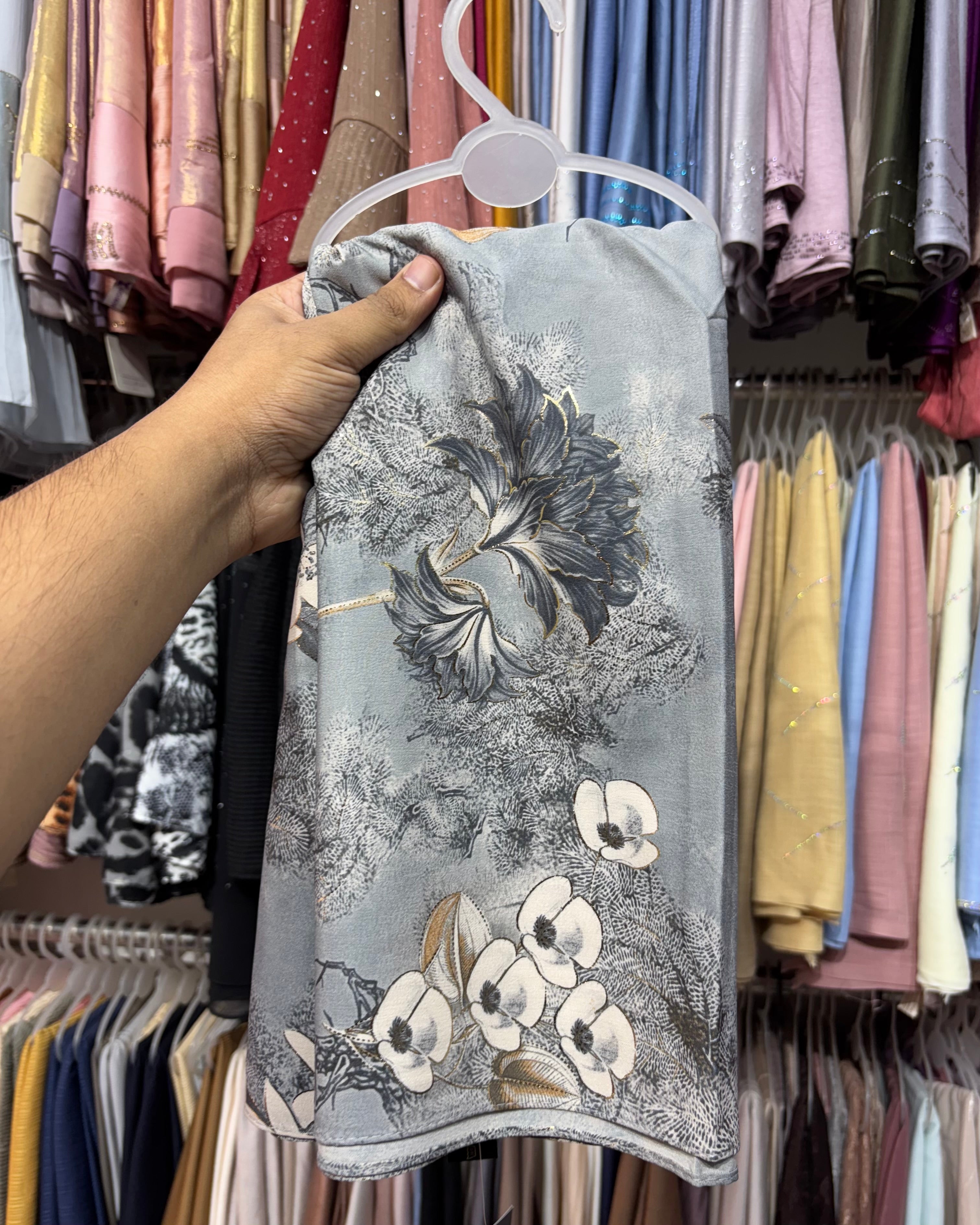 Istanbul cotton floral print hijab