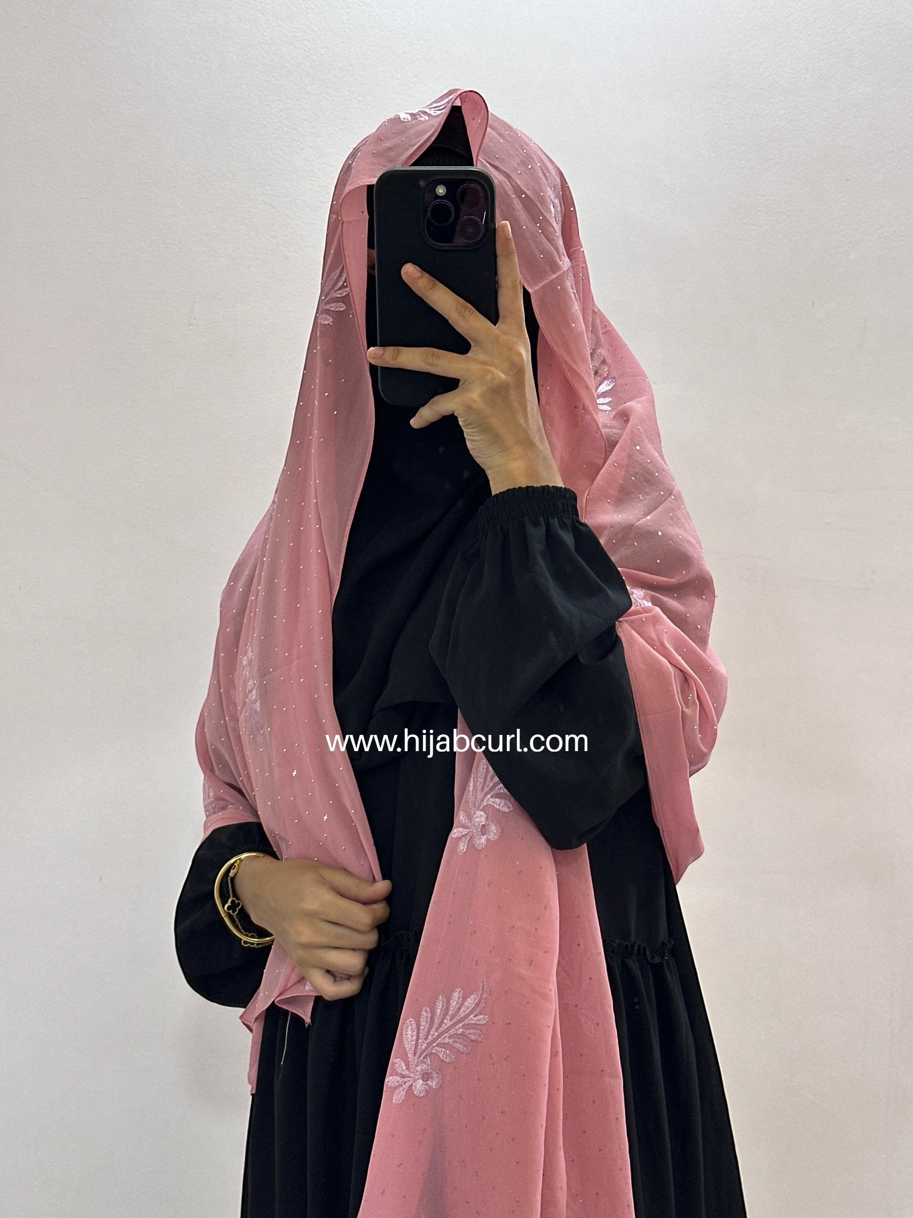 Premium Chiffon Embroidered Hijab