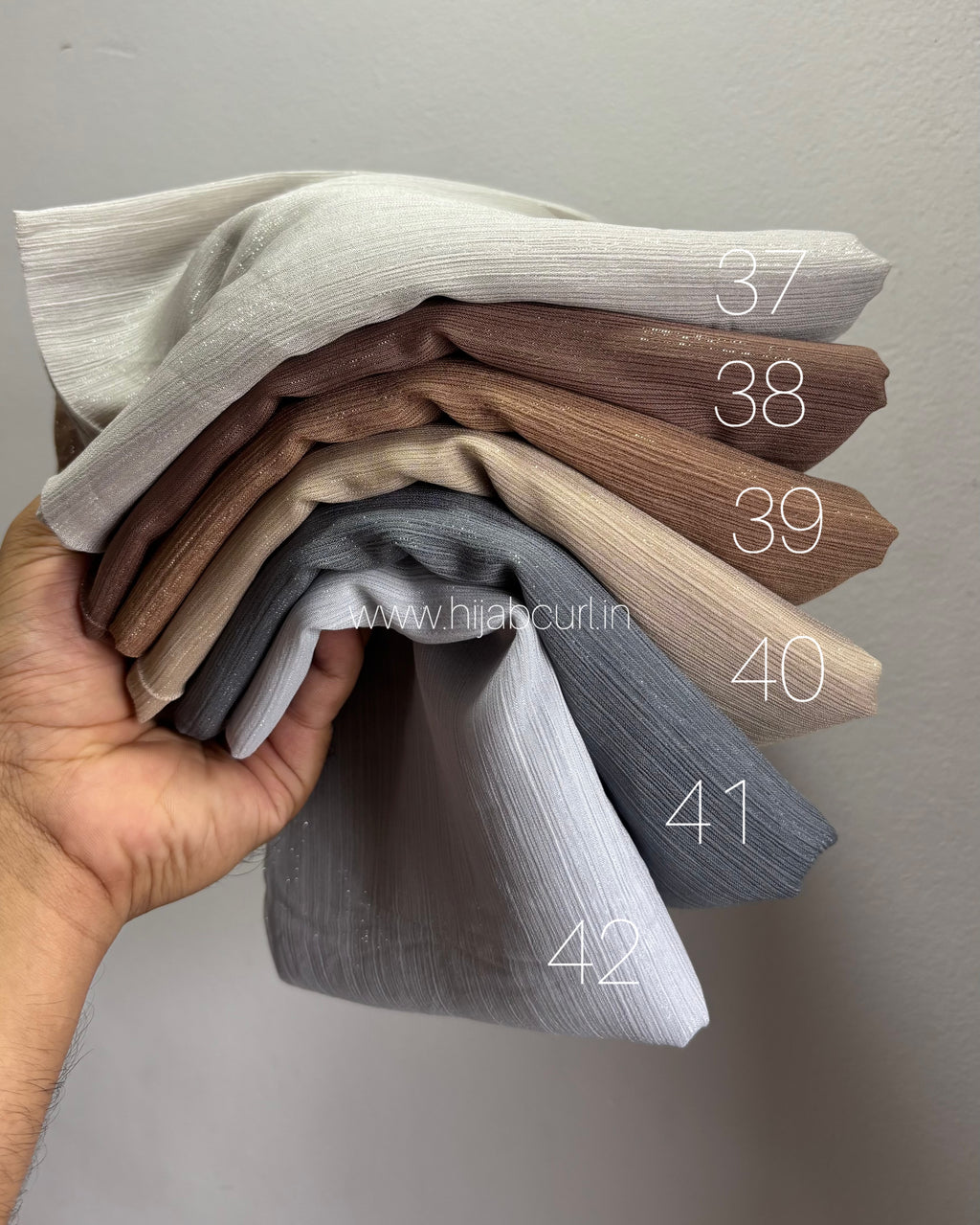 Georgette shimmer hijab