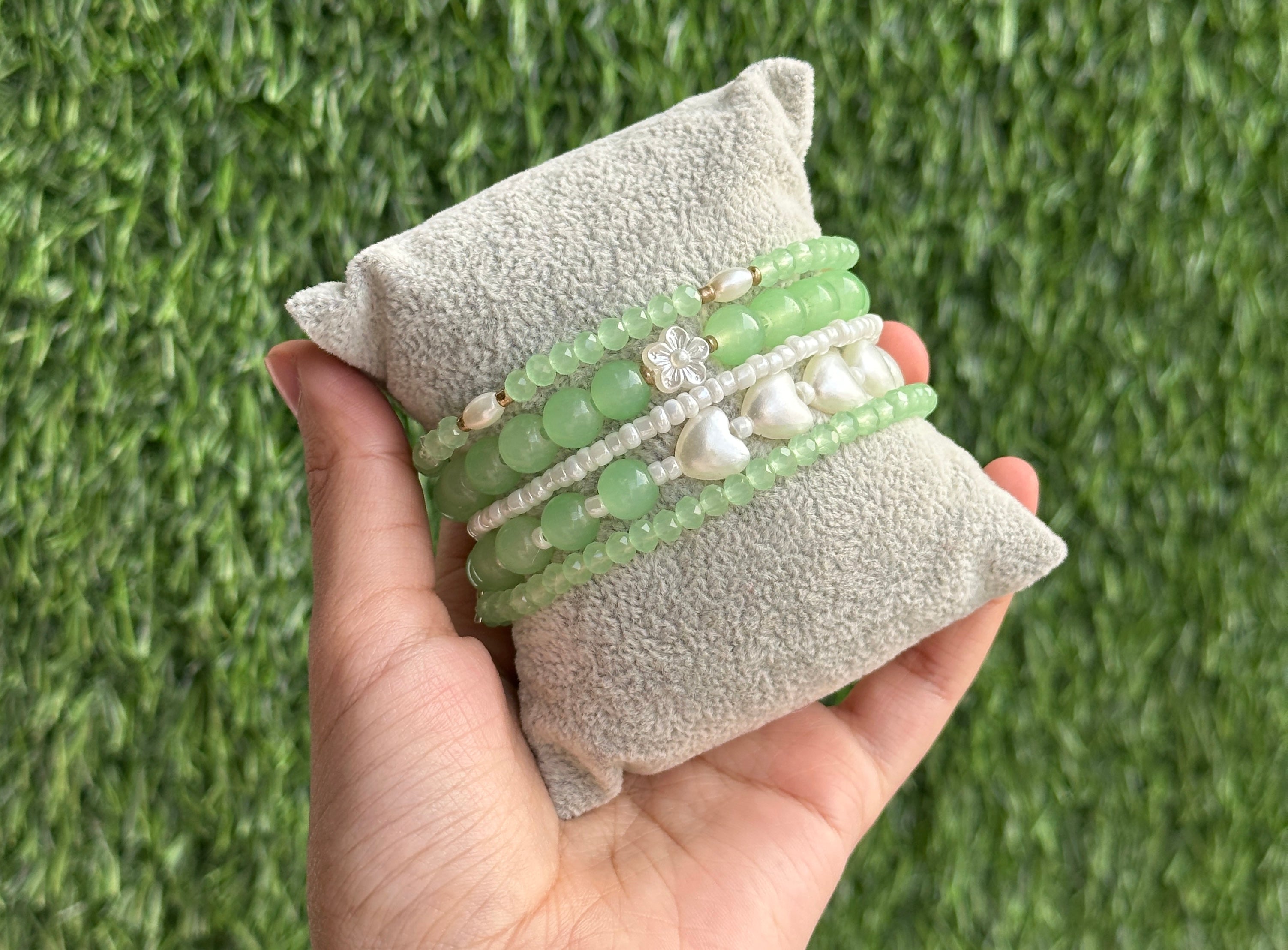 Green bracelet combo
