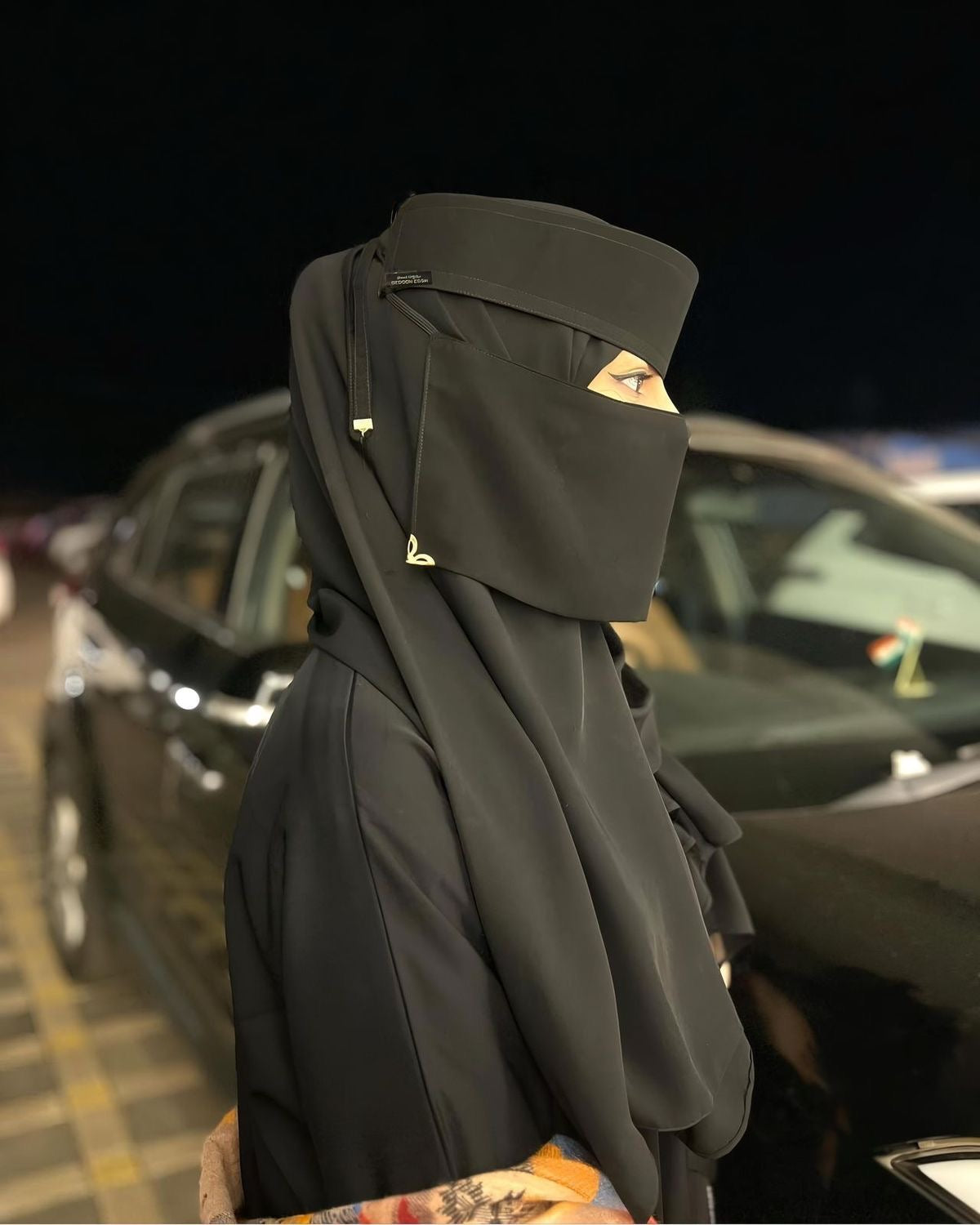 Short Niqab - Party Wear