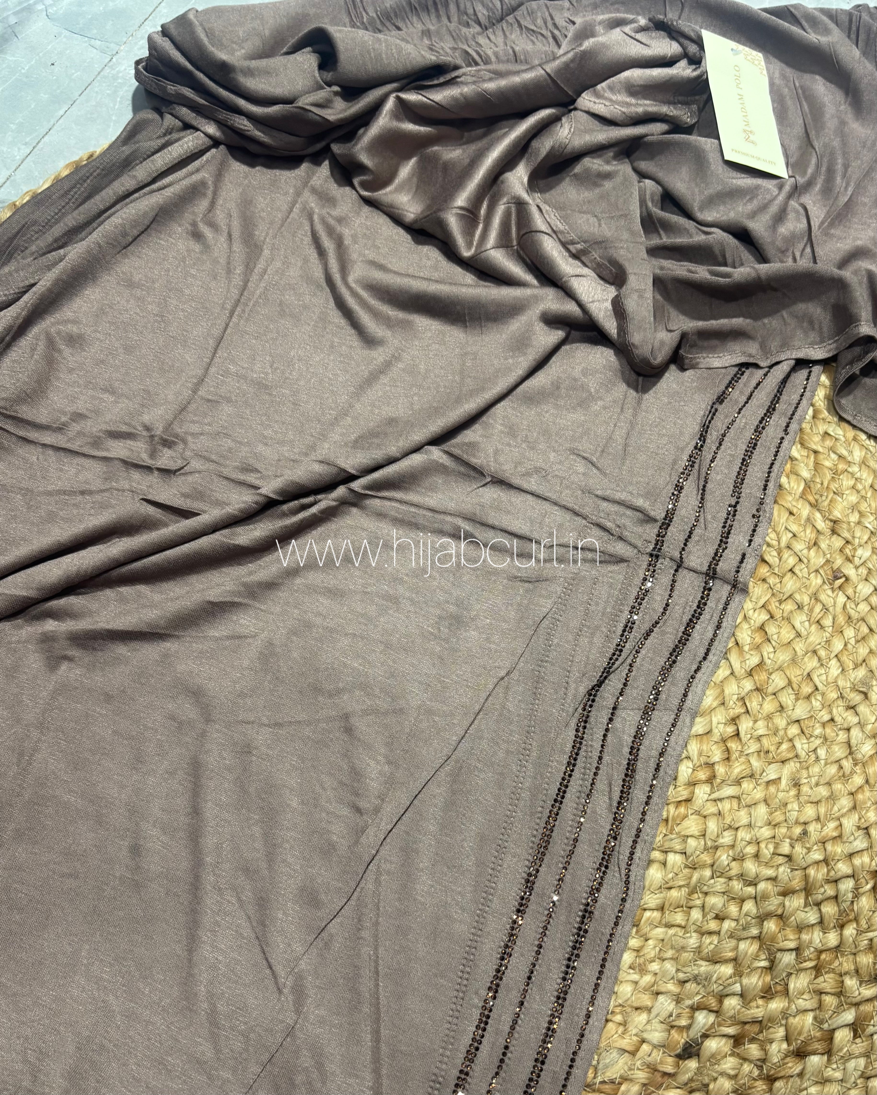 Jersey Hijab - Border Stone Work