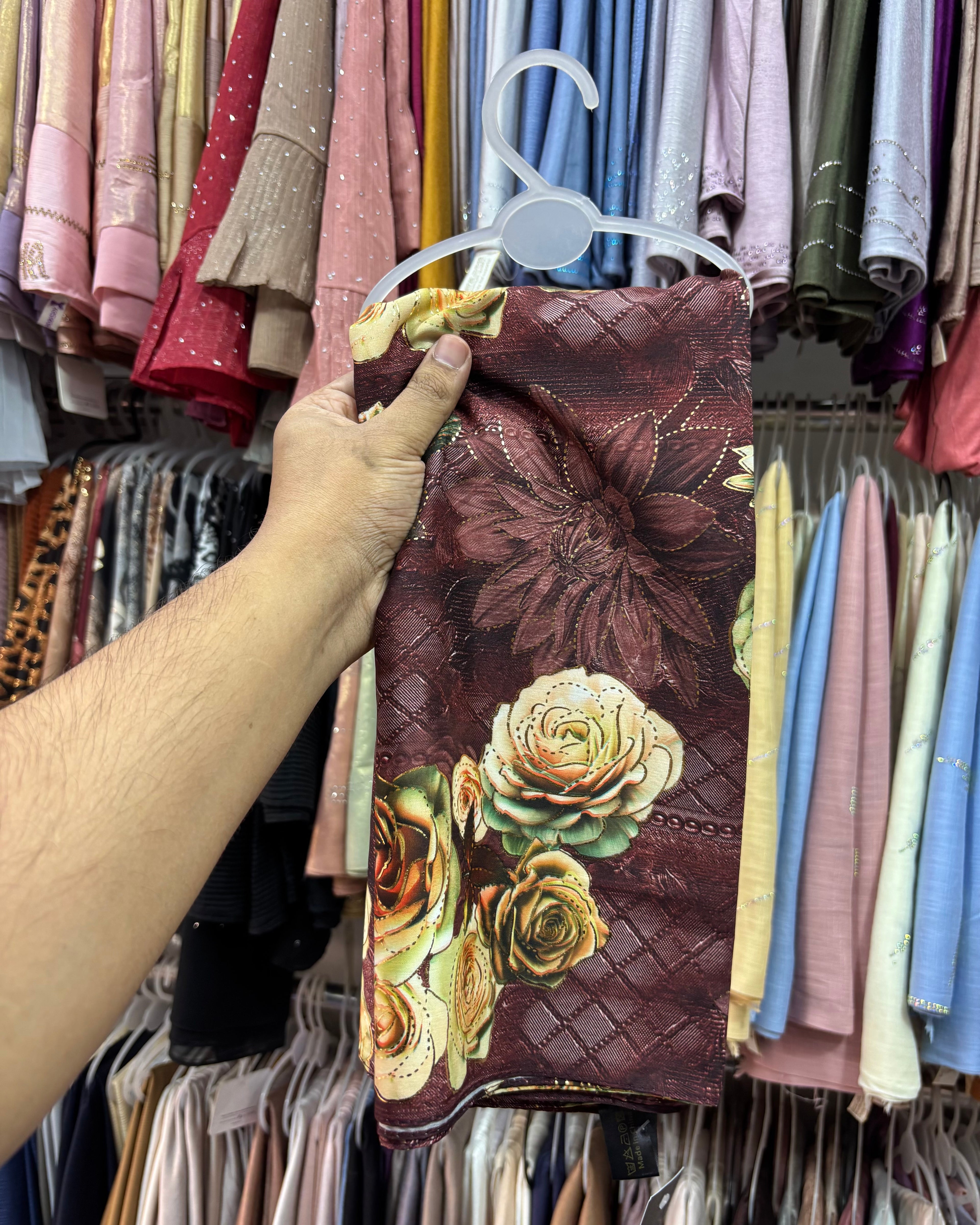 Istanbul cotton floral print hijab