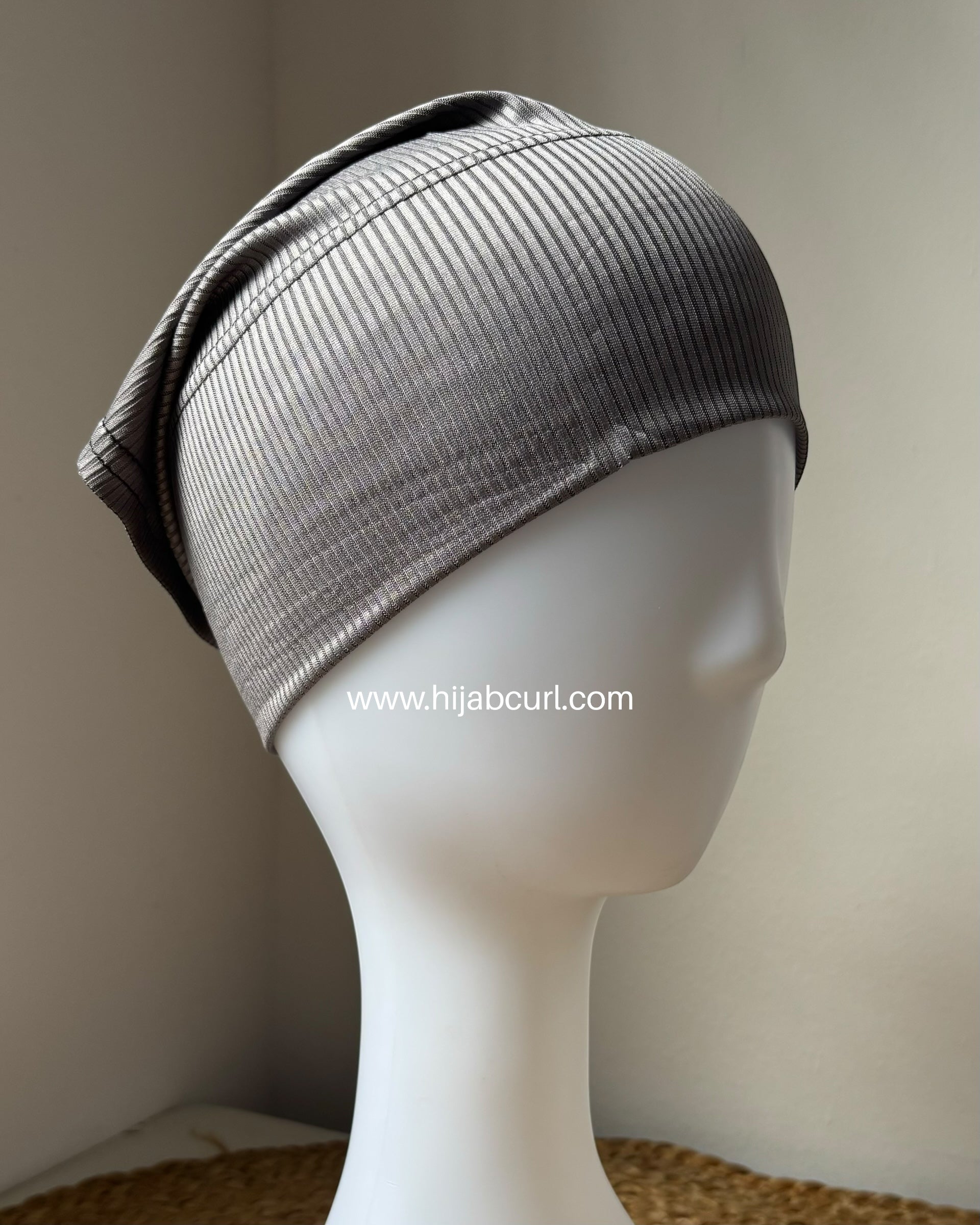 Ribbed jersey hijab cap