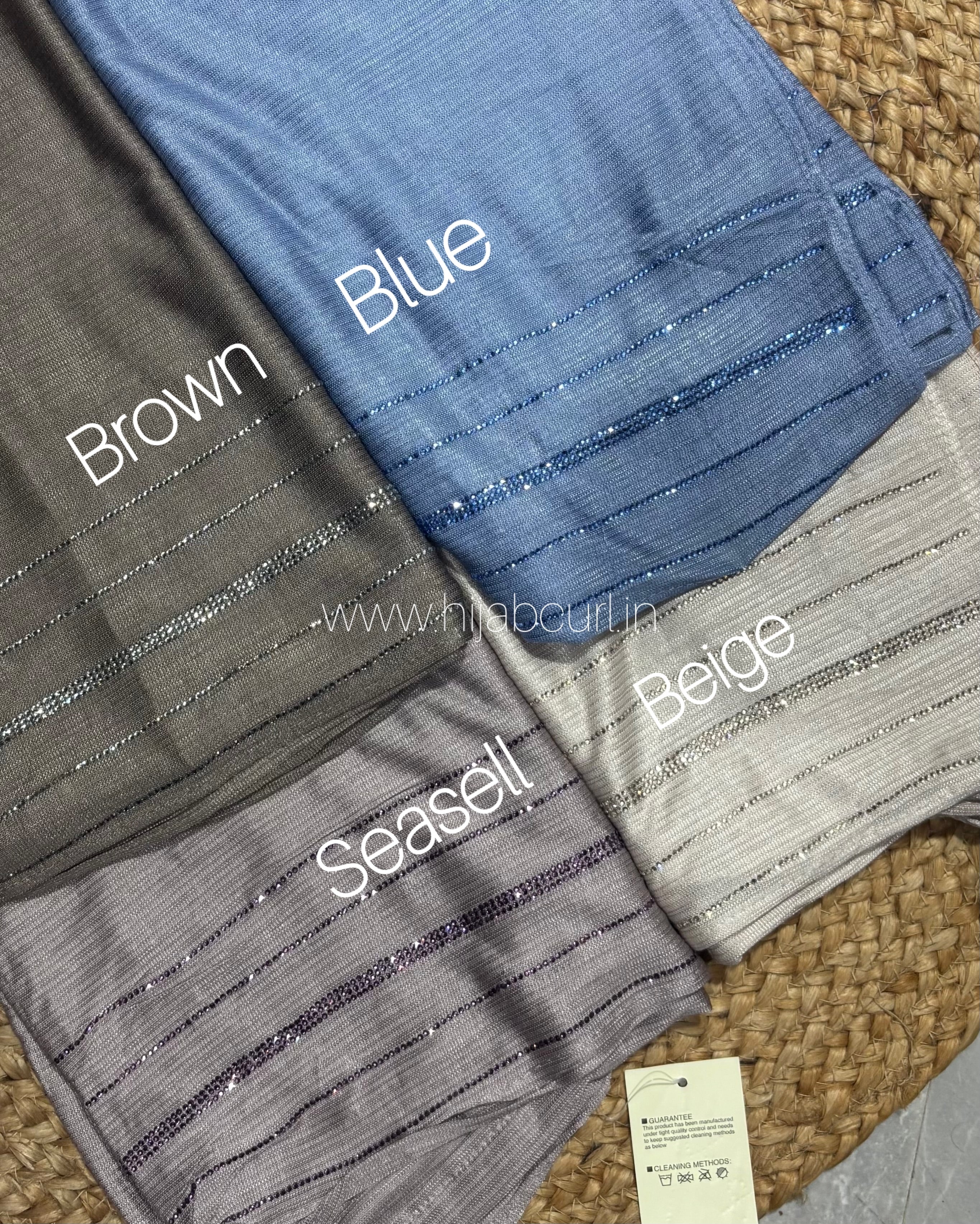 Jersey Hijab - Border Stone Work