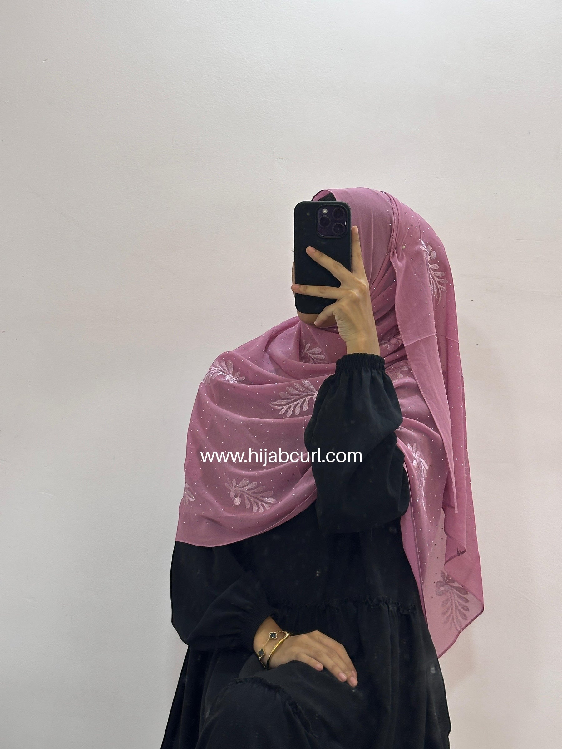 Premium Chiffon Embroidered Hijab
