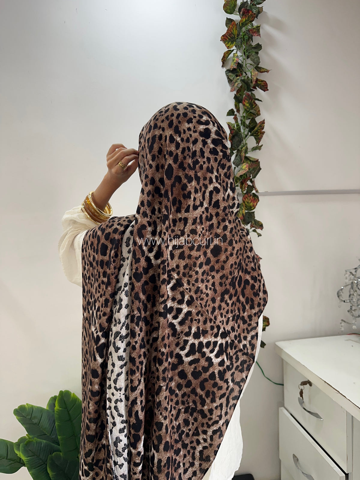 Modal Leopard Print Hijab