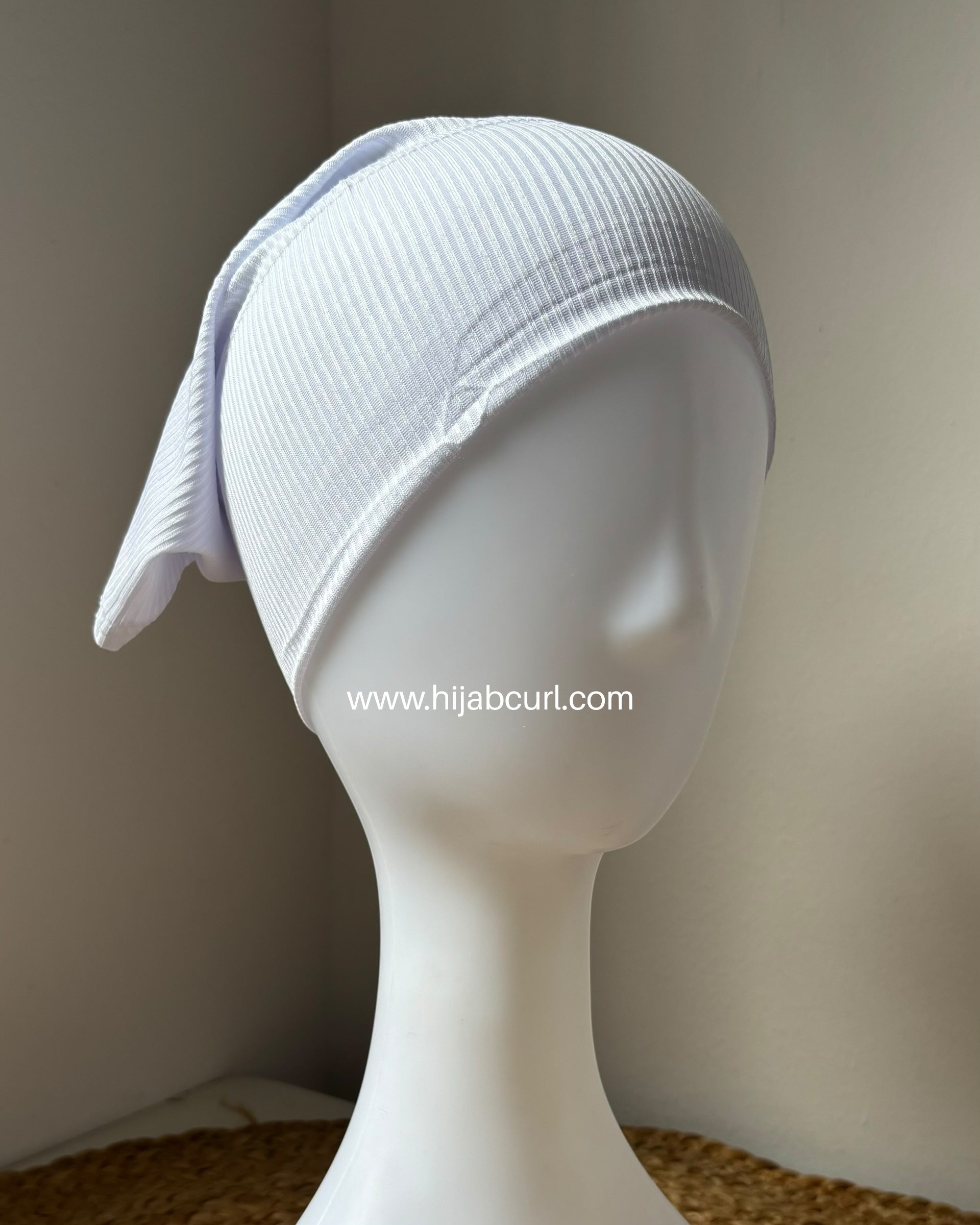 Ribbed jersey hijab cap