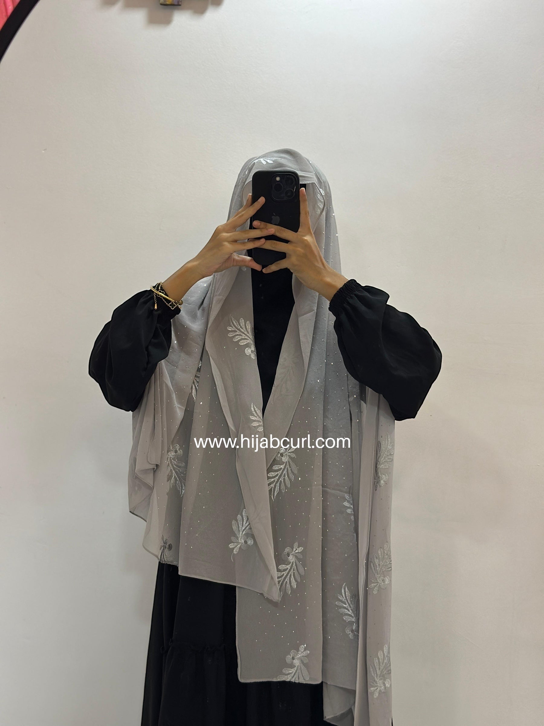 Premium Chiffon Embroidered Hijab