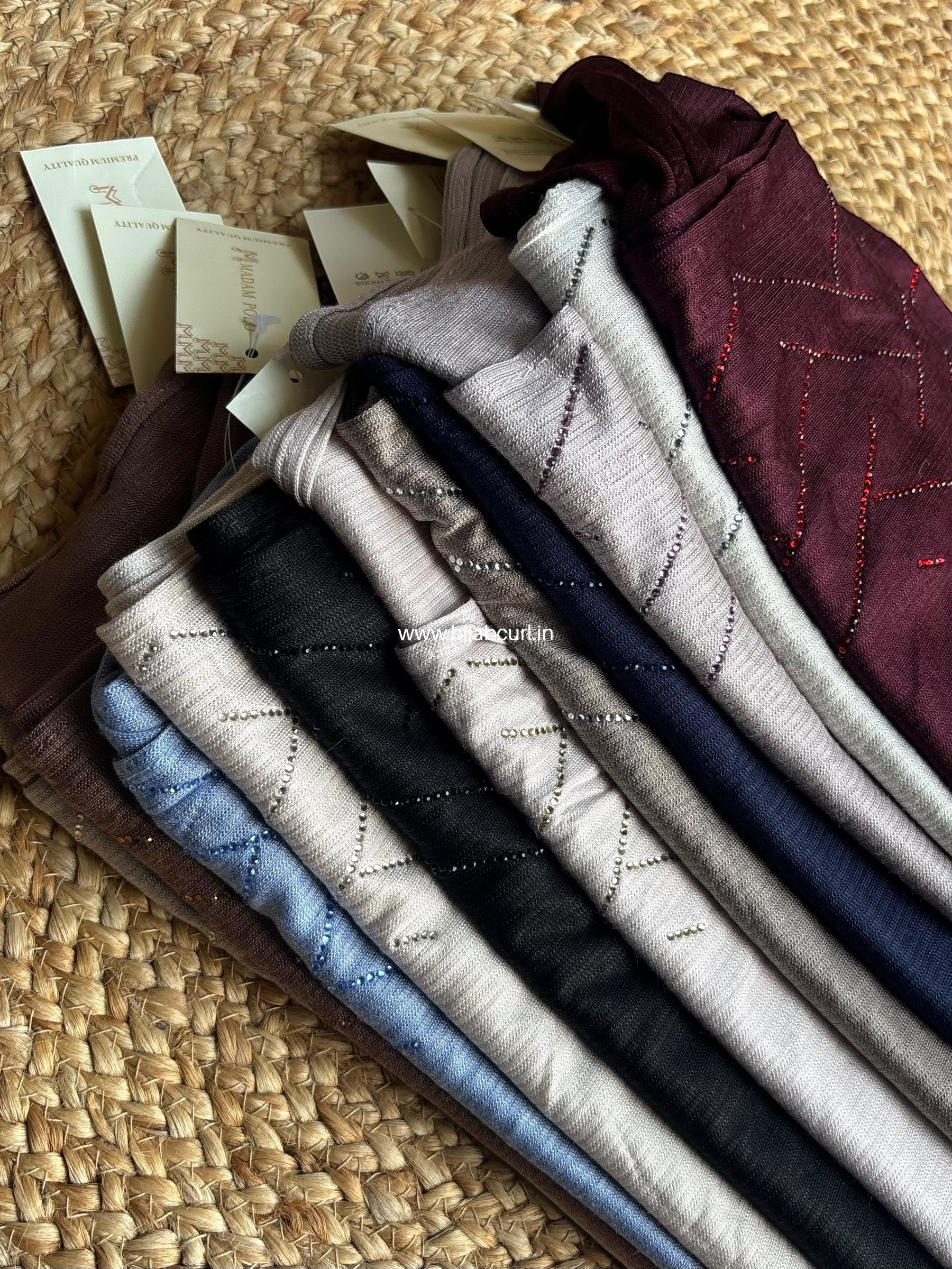 Jersey Hijab - Border Stone Work