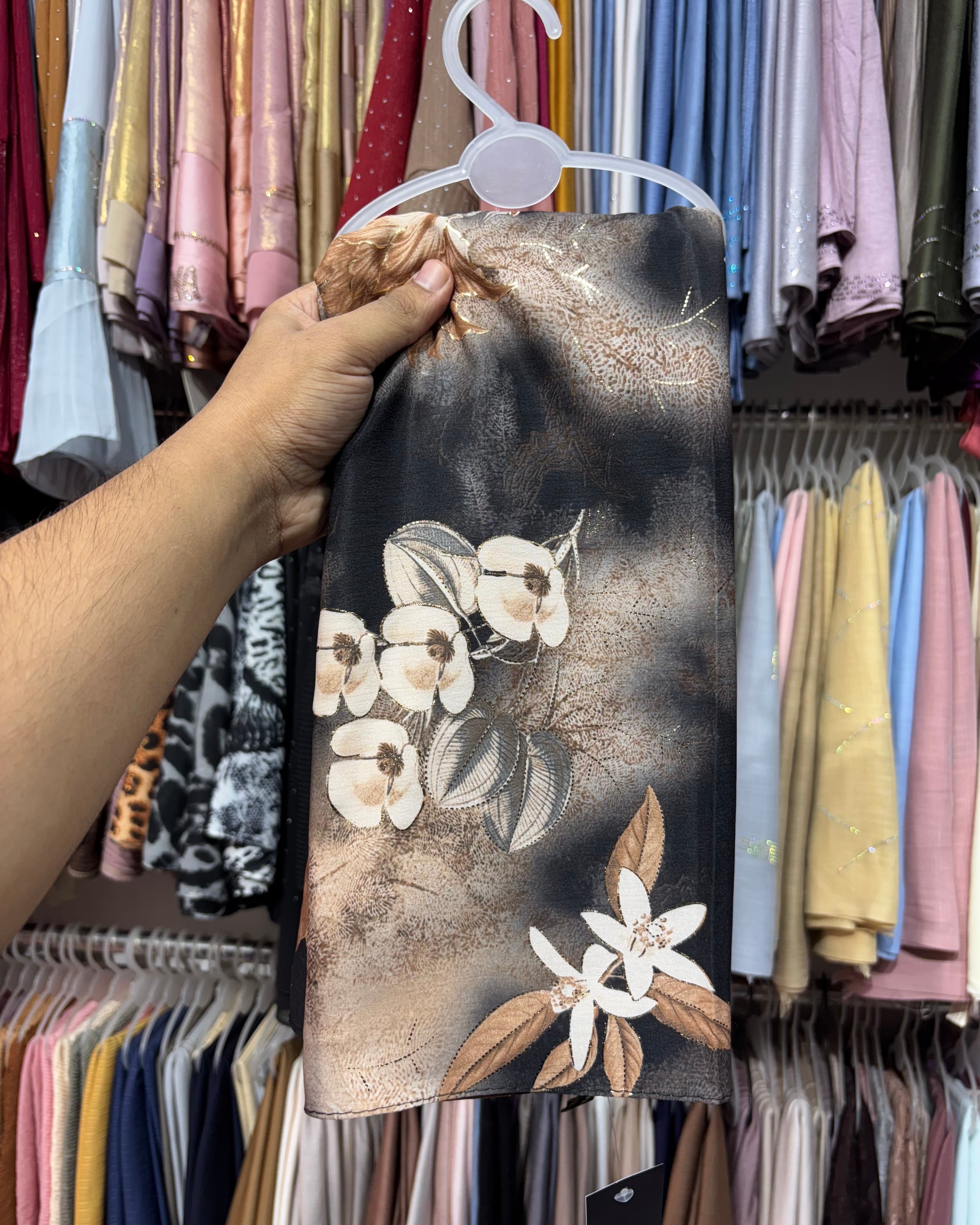 Istanbul cotton floral print hijab