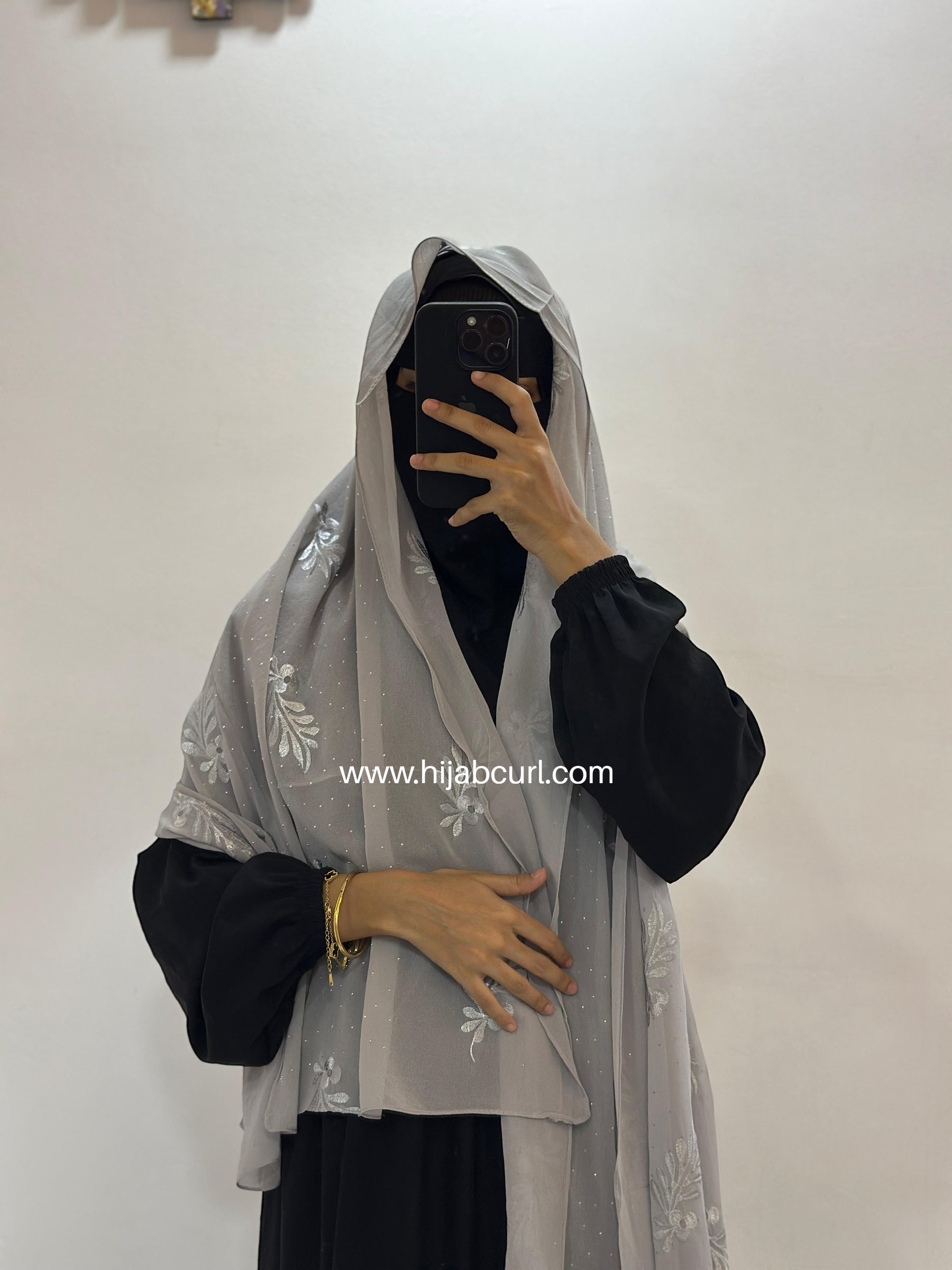 Premium Chiffon Embroidered Hijab