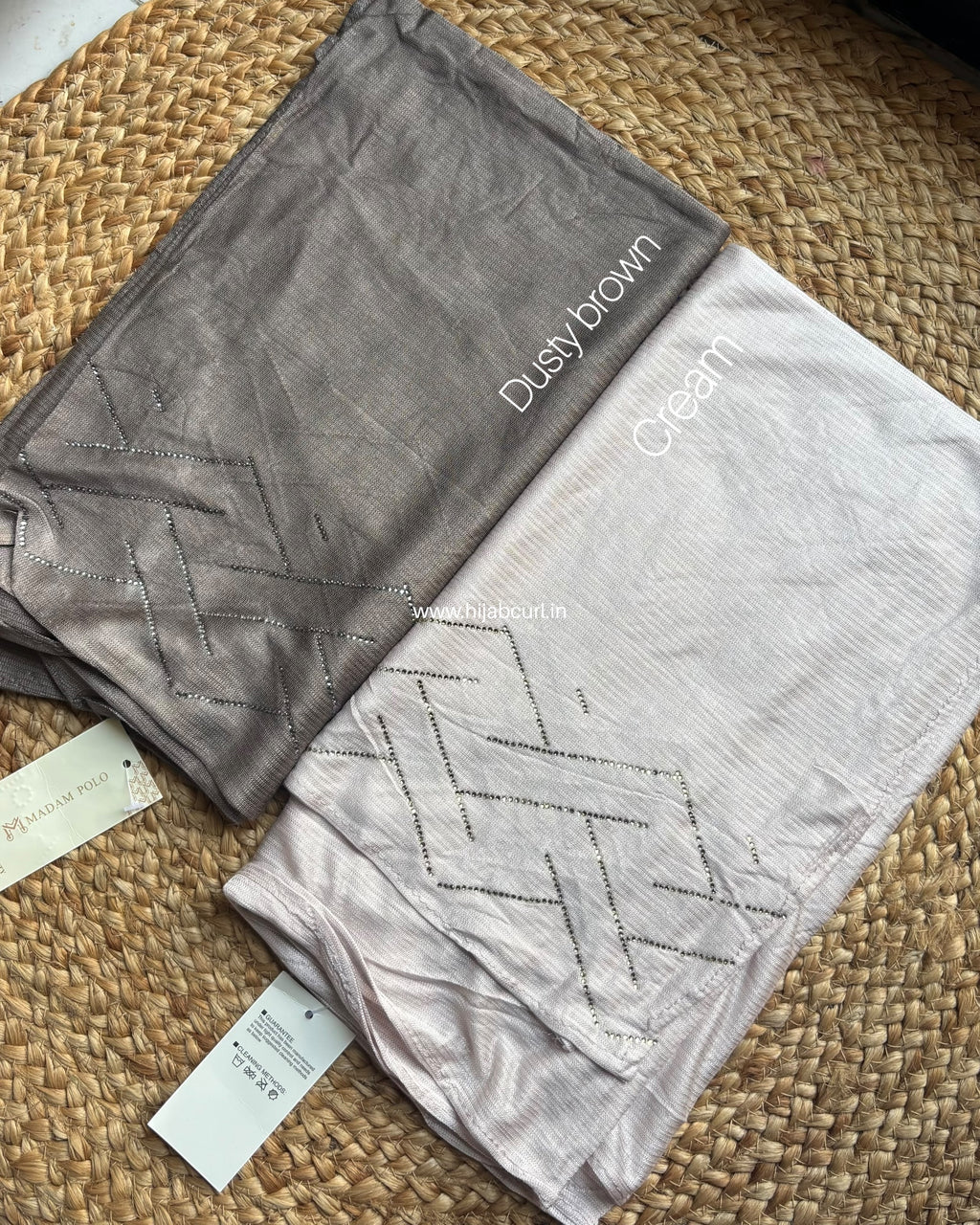 Jersey Hijab - Border Stone Work